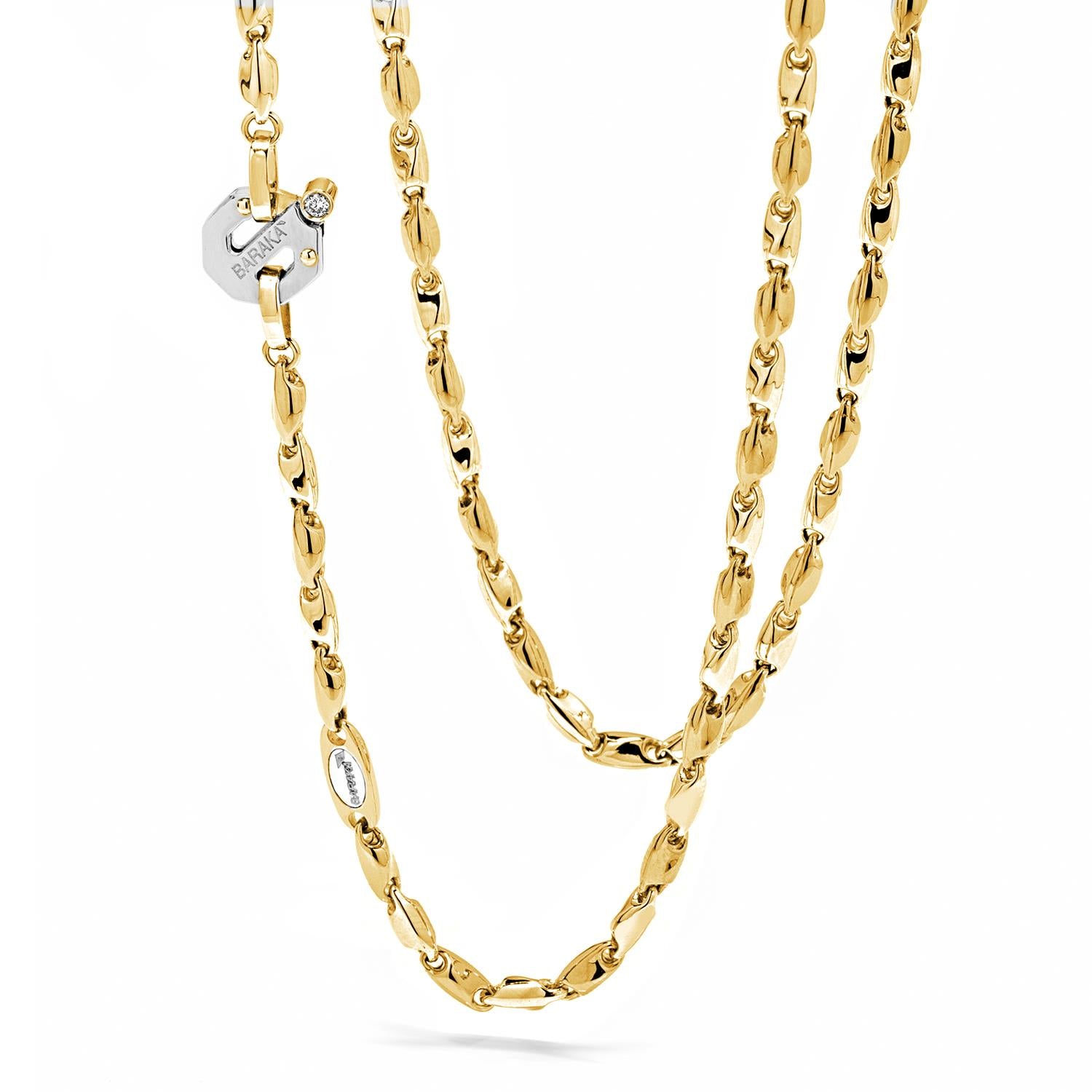 Barakà - Collana Oro Giallo con diamante