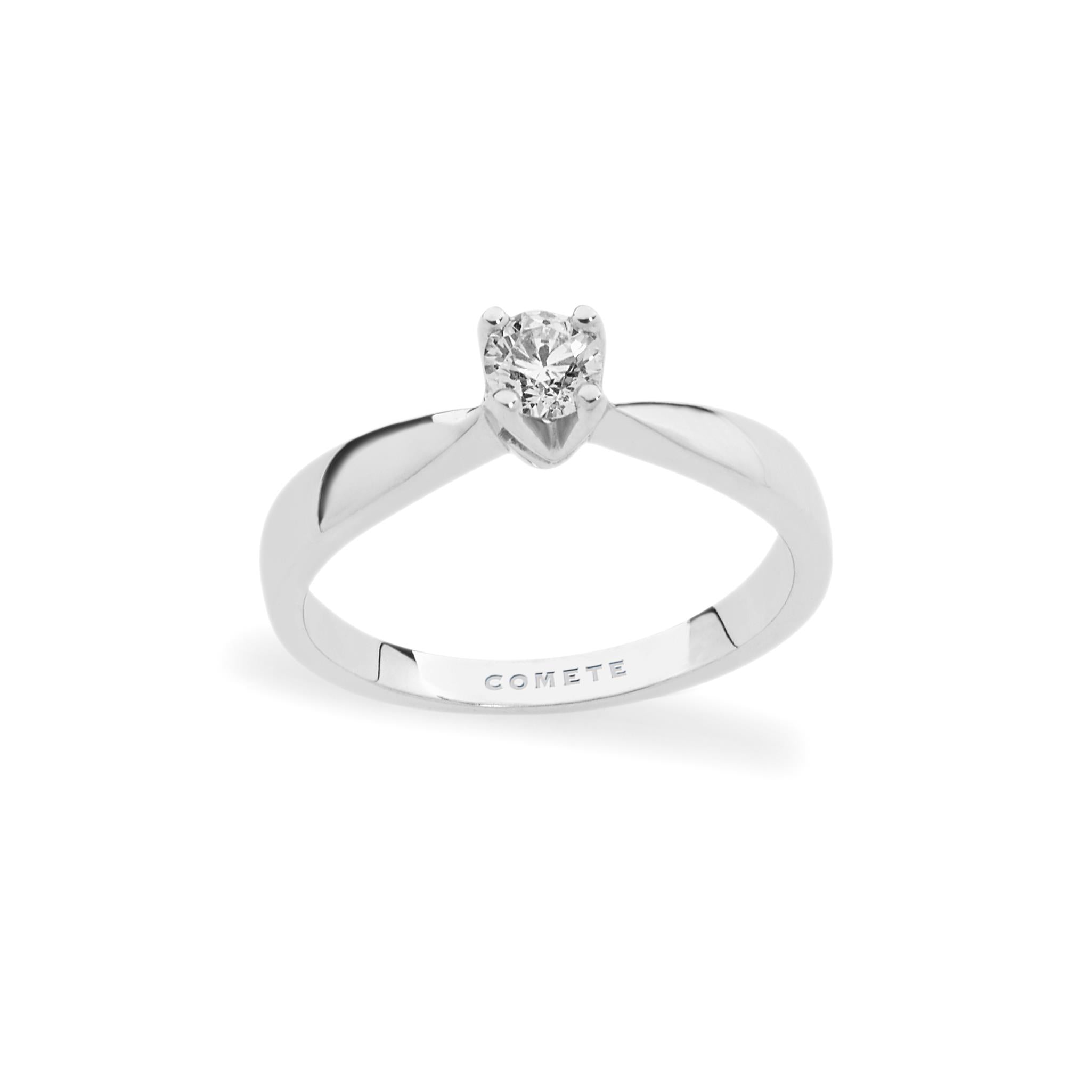 Comete Gioielli - Anello Oro bainco e Diamante