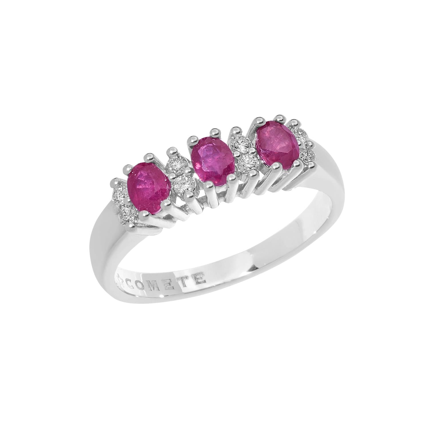 Comete Gioielli - Anello Diamanti E Rubini