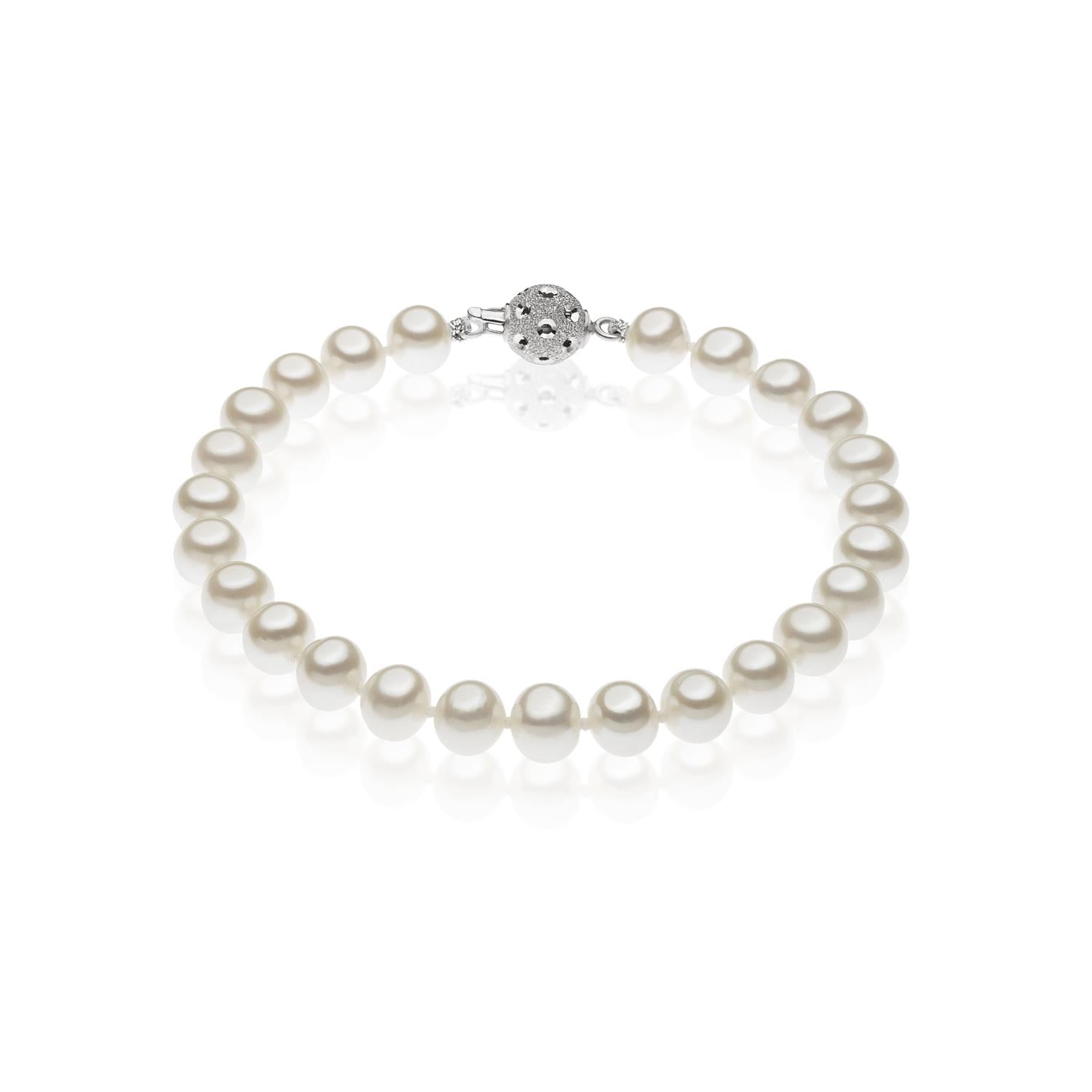Comete Gioielli - Bracciale Oro bianco e Perle Akoya