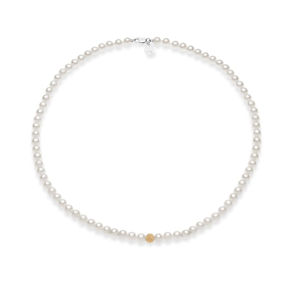 Comete Gioielli - Girocollo Perle oro bianco e rosa