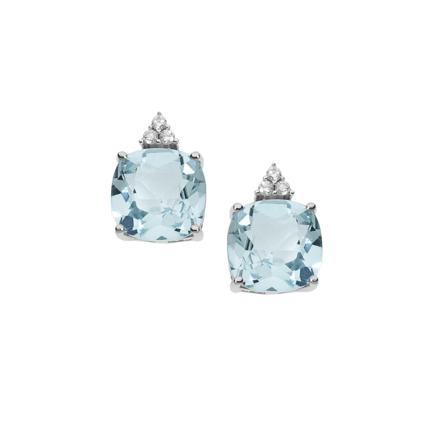 Comete Gioielli - Orecchini Topazio e diamanti in oro bianco
