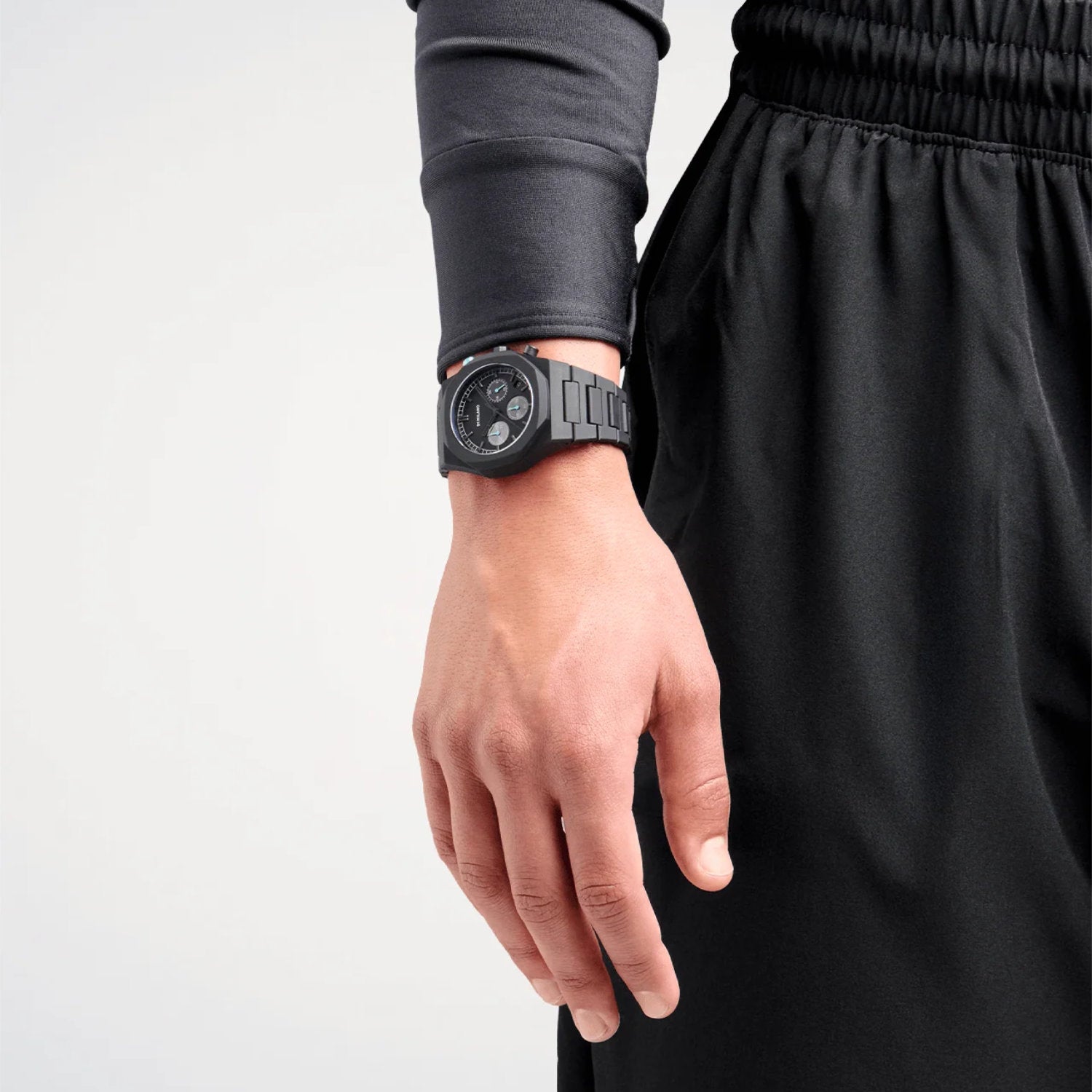 D1 Milano - Orologio Charcoal Black Polychrono 40.5mm Quarzo