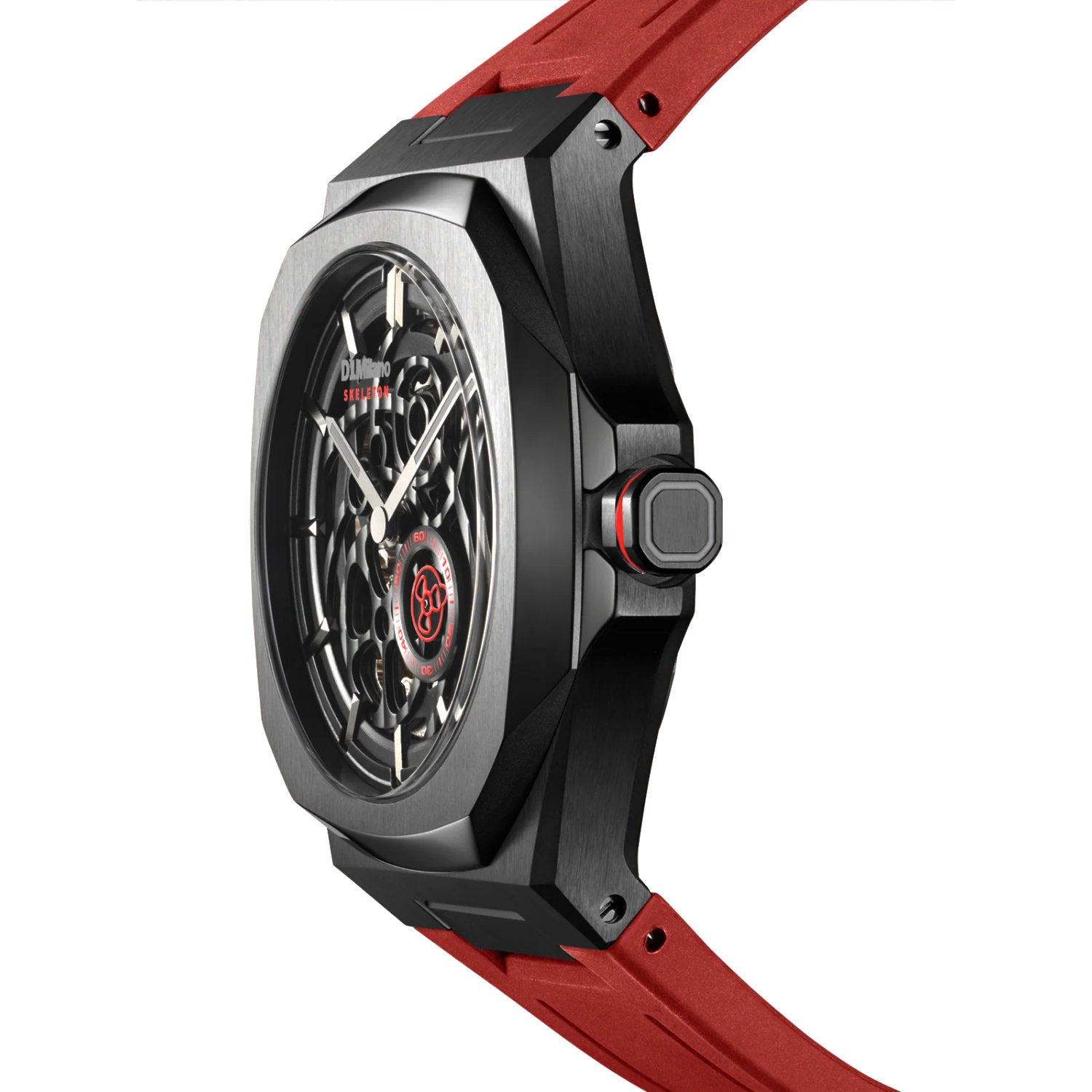 D1 Milano - OrologioSkeleton 41,5 mm Crimson Core Gun Meccanico