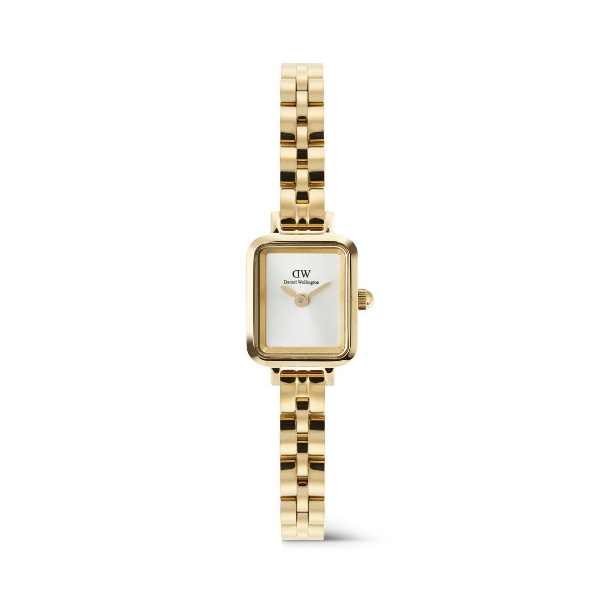Daniel Wellington - Orologio Quadro Mini Arch 3-Link 15x18 Bianco