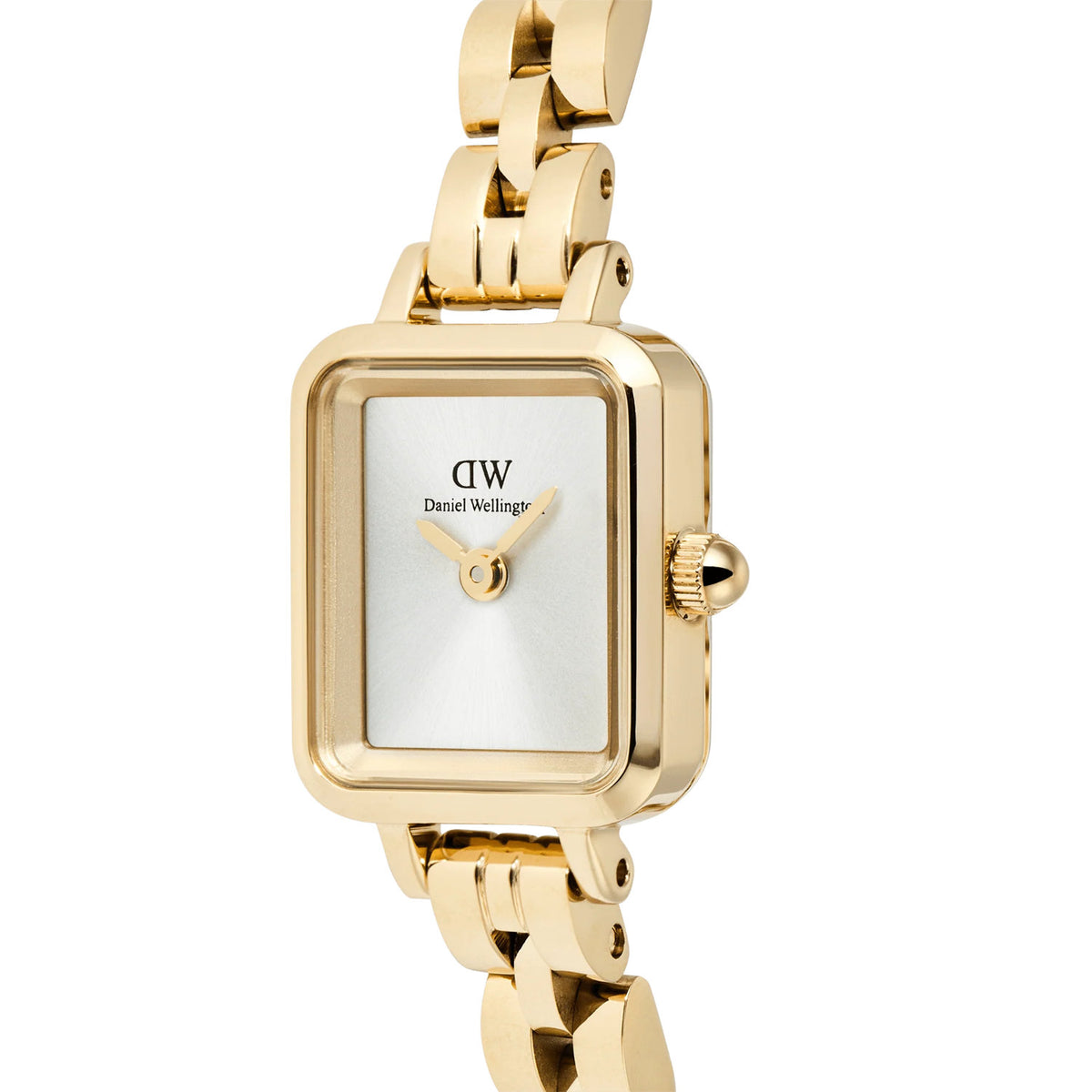 Daniel Wellington - Orologio Quadro Mini Arch 3-Link 15x18 Bianco