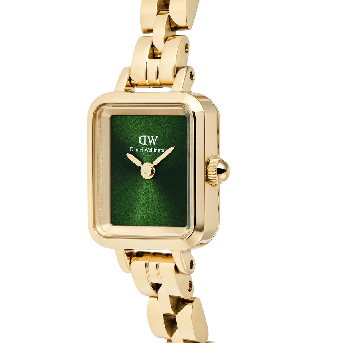 Daniel Wellington - Orologio Quadro Mini Arch 3-Link 15x18 Verde