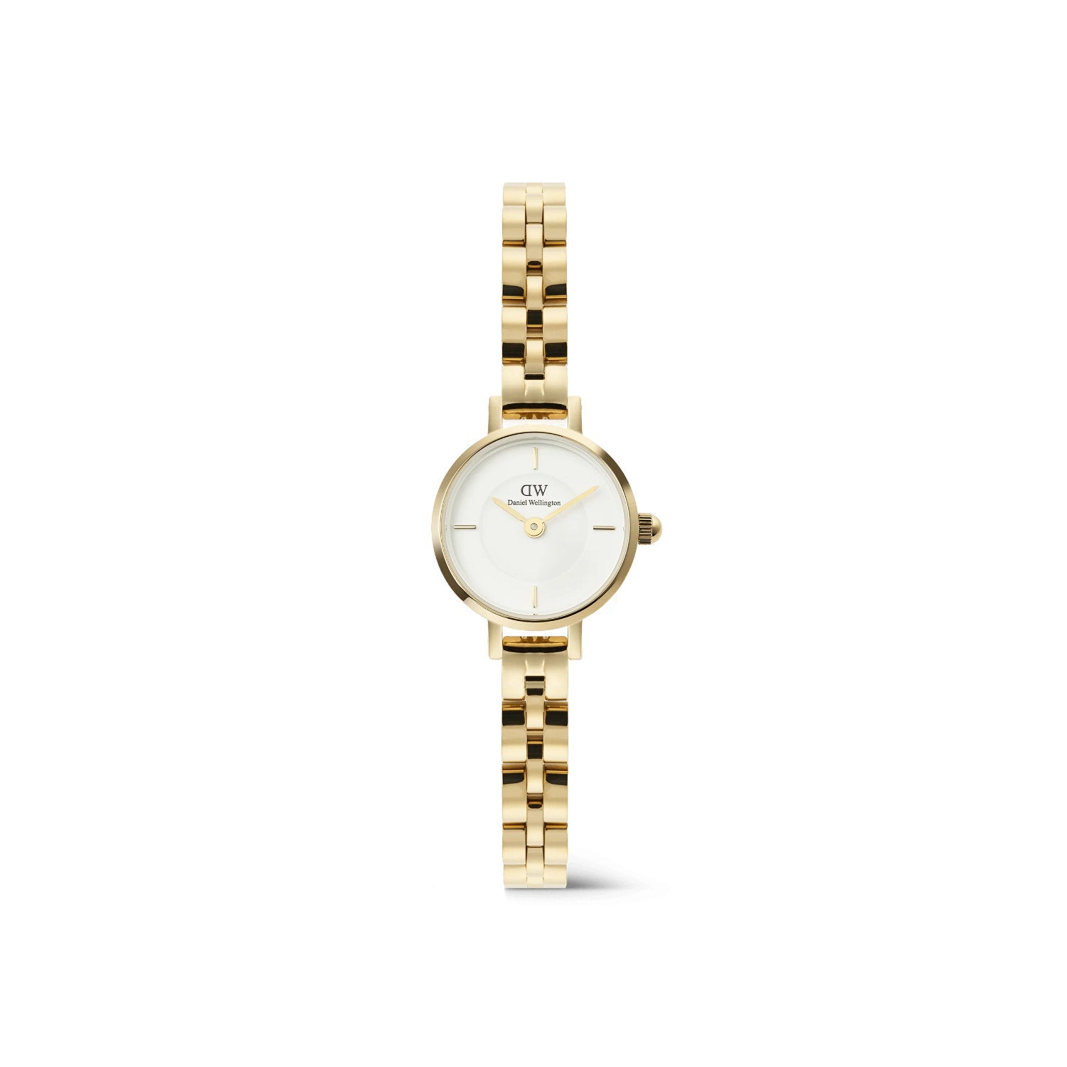 Daniel Wellington - Orologio Petite Mini Arch 3-link White Gold 19mm Quarzo