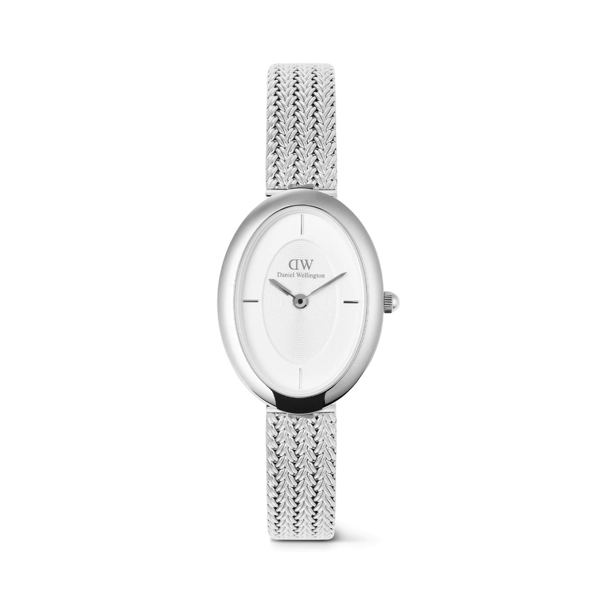 Daniel Wellington - Orologio Juliette 23x31 Braided Mesh Bianco