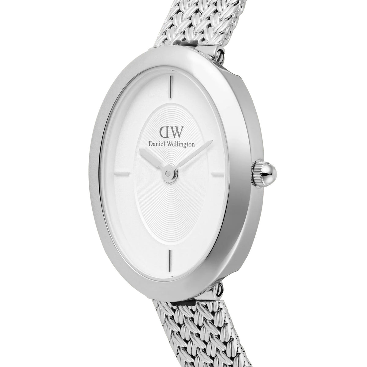 Daniel Wellington - Orologio Juliette 23x31 Braided Mesh Bianco