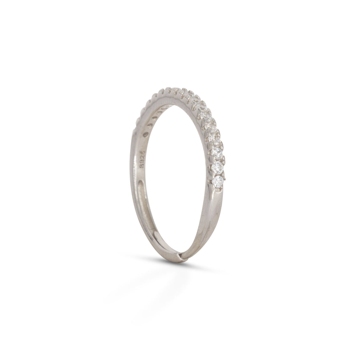 Anello Dilvdò mezza veretta in argento donna