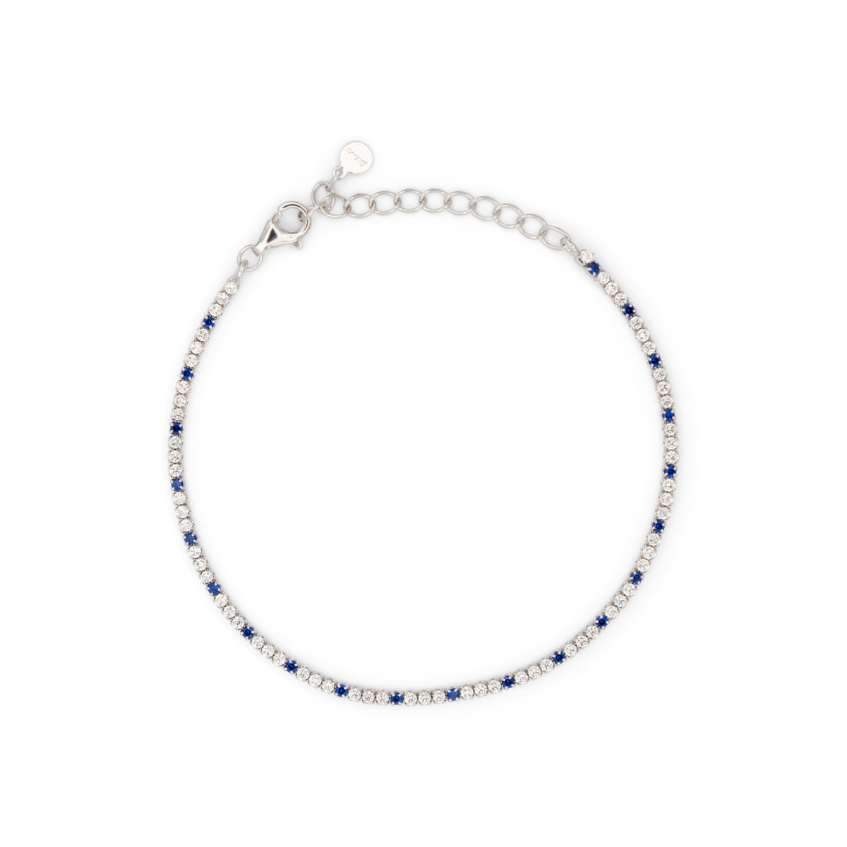 Bracciale Dilvdò tennis 1,5 mm blu