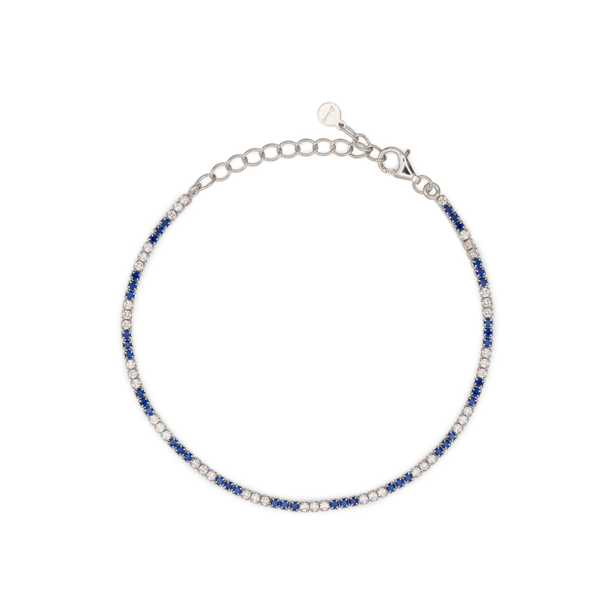 Bracciale Dilvdò tennis 1,5 mm blu