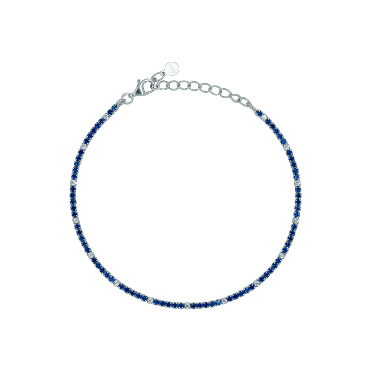 Bracciale Dilvdò tennis 1,5 mm blu