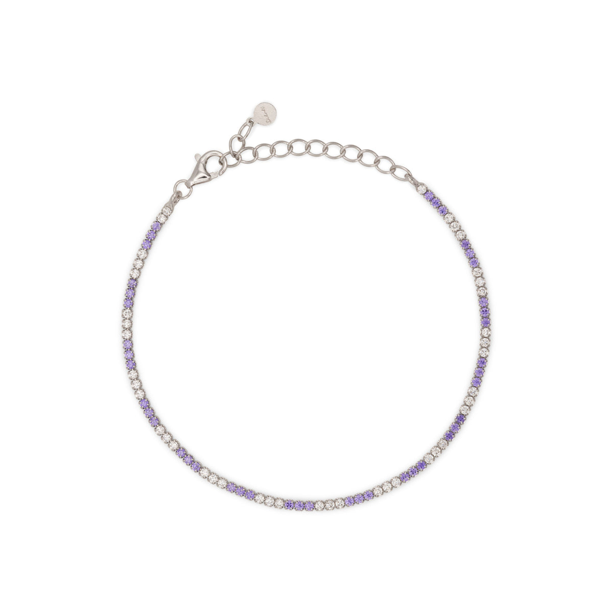 Bracciale Dilvdò tennis 1,5 mm lavanda