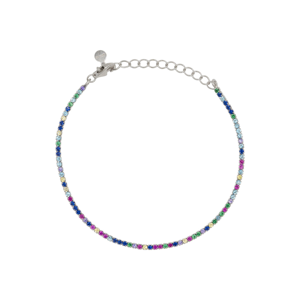 Bracciale Dilvdò tennis 1,5 mm multicolore