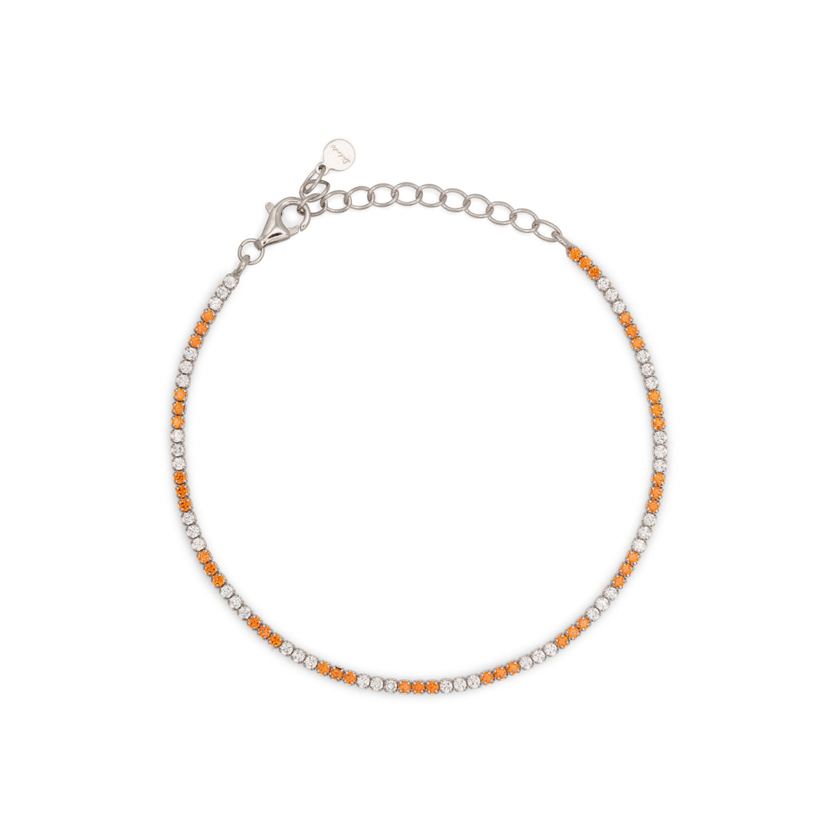 Bracciale Dilvdò tennis 1,5 mm arancio