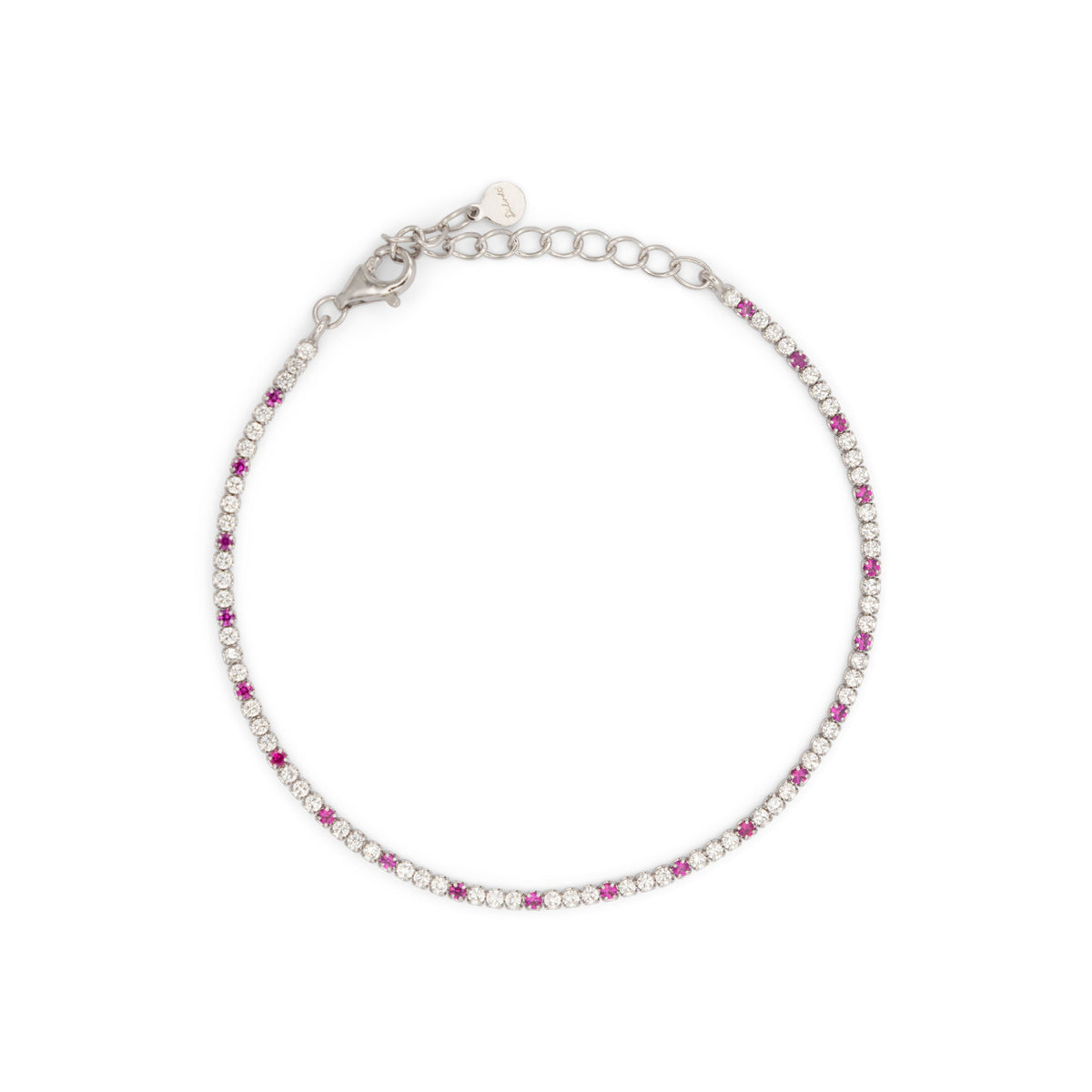 Bracciale Dilvdò tennis 1,5 mm rosso