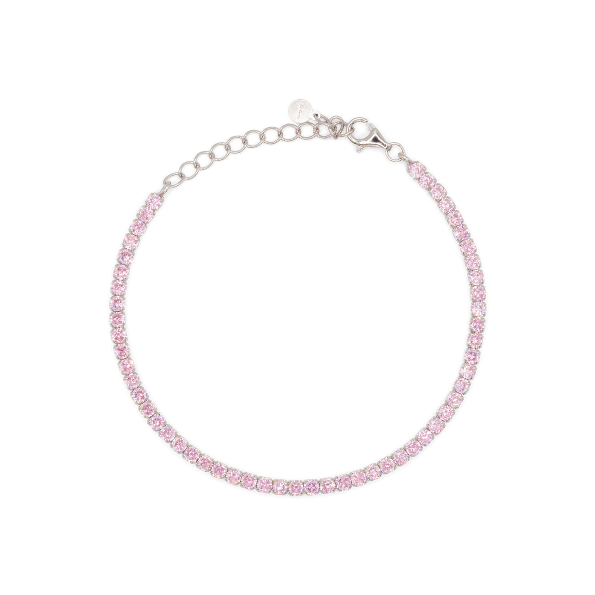 Bracciale Dilvdò tennis 2,5 mm rosa