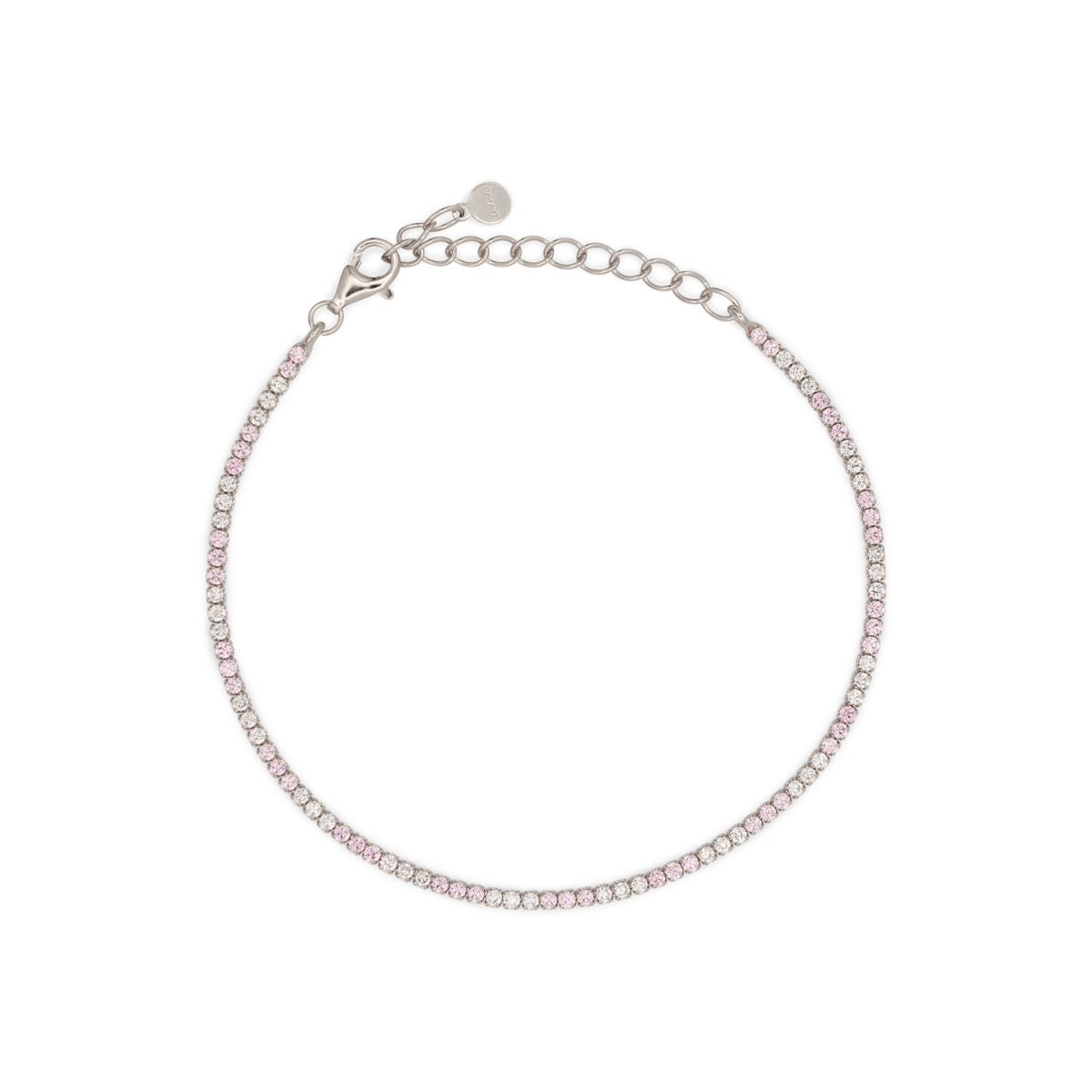 Bracciale Dilvdò tennis 1,5 mm rosa