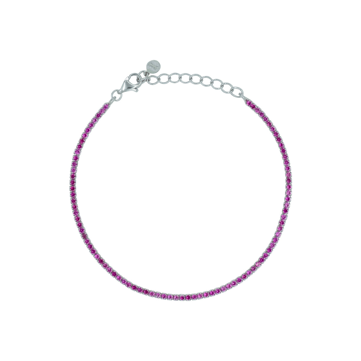 Bracciale Dilvdò tennis 1,5 mm rosso