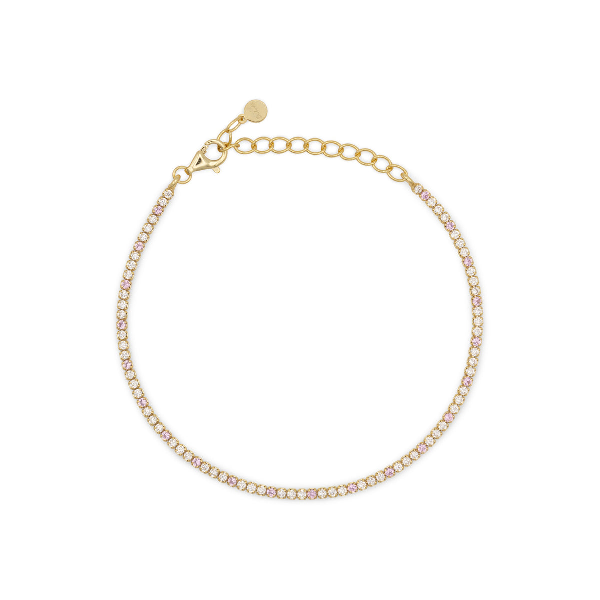 Bracciale Dilvdò tennis 1,5 mm oro rosa