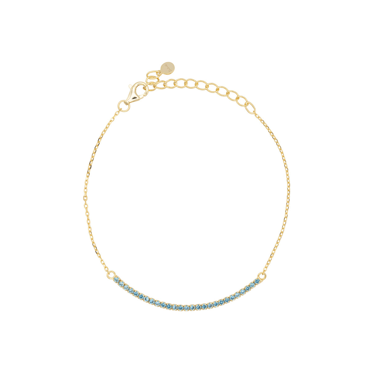 Bracciale Dilvdò half light in argento oro turchese