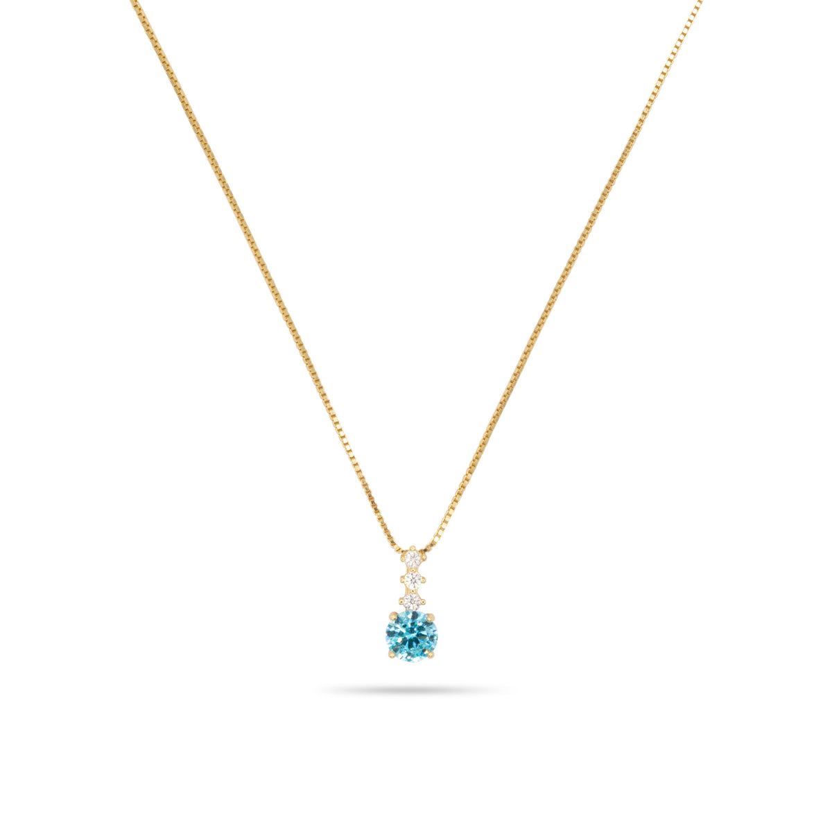 Collana Dilvdò pendente punto luce in argento oro turchese