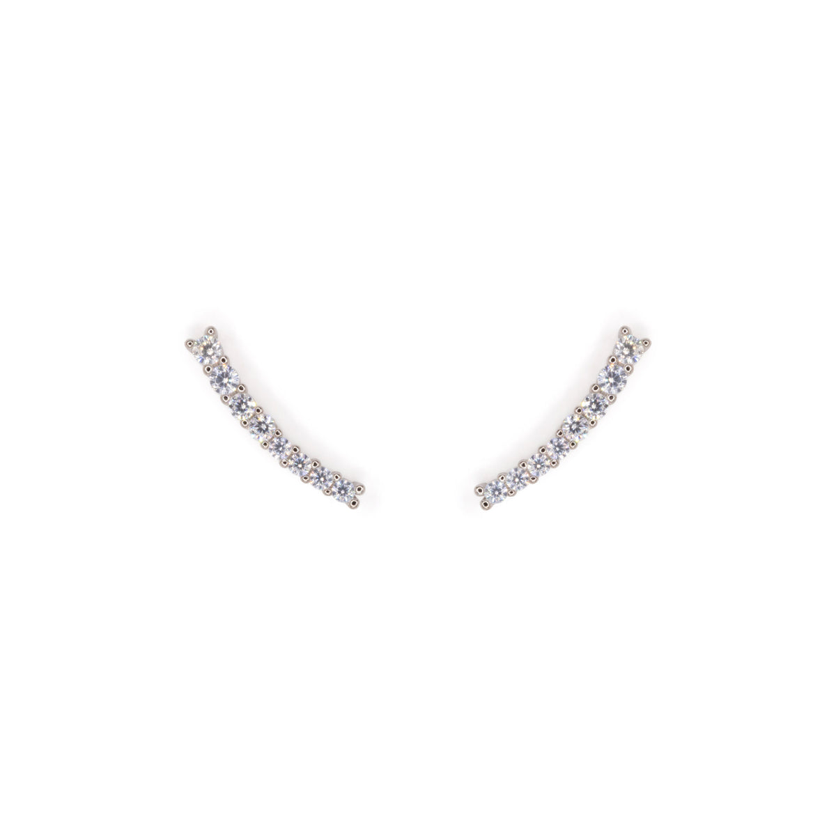 Orecchini Dilvdò light curve in argento donna