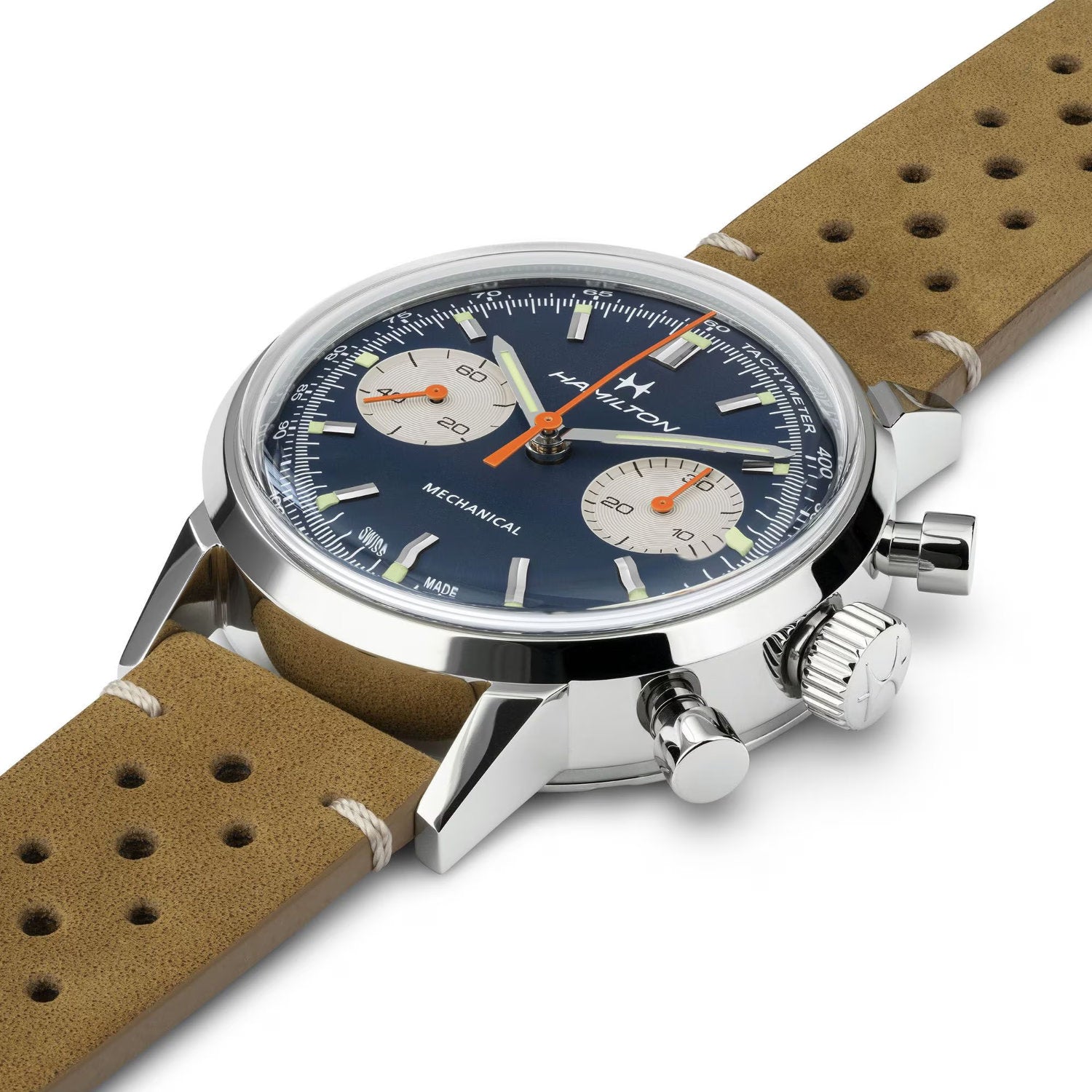 Hamilton - Orologio American Classic Intra-Matic Chronograph H 40mm Blu