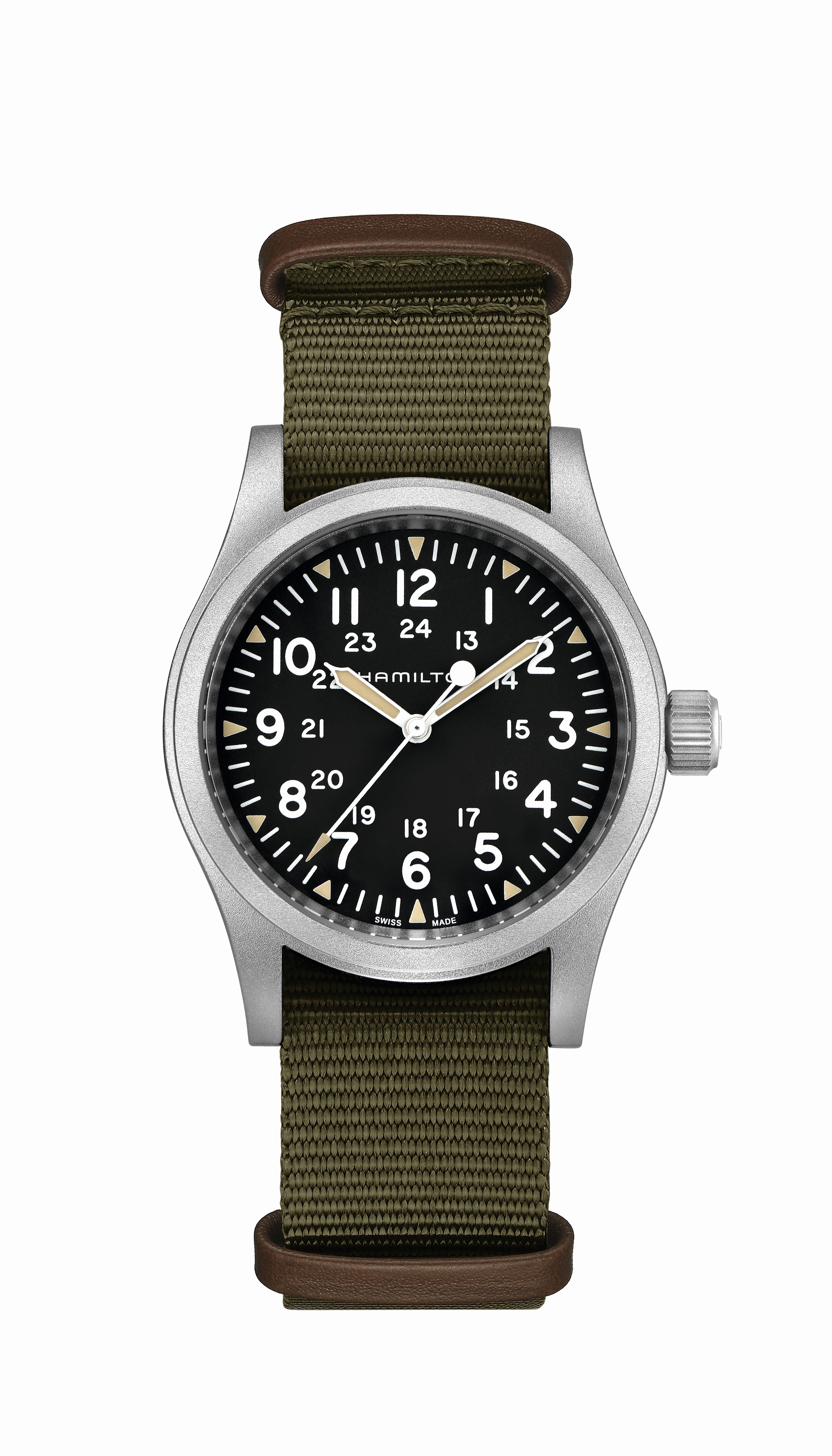 Hamilton - Khaki Field Mechanical - Green Nato - H50 Movement