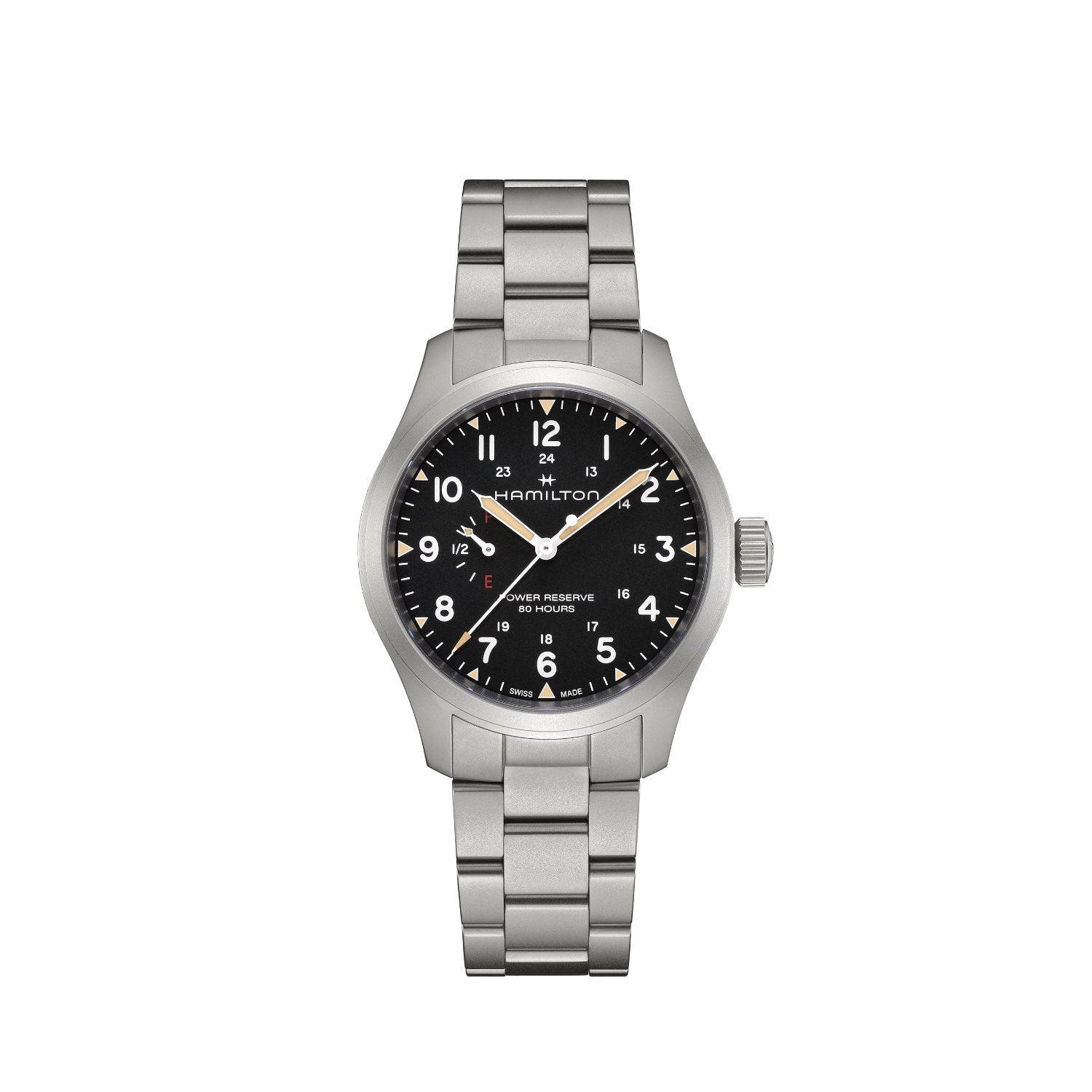 Hamilton - Khaki Field Mechanical Power Reserve 40mm Black