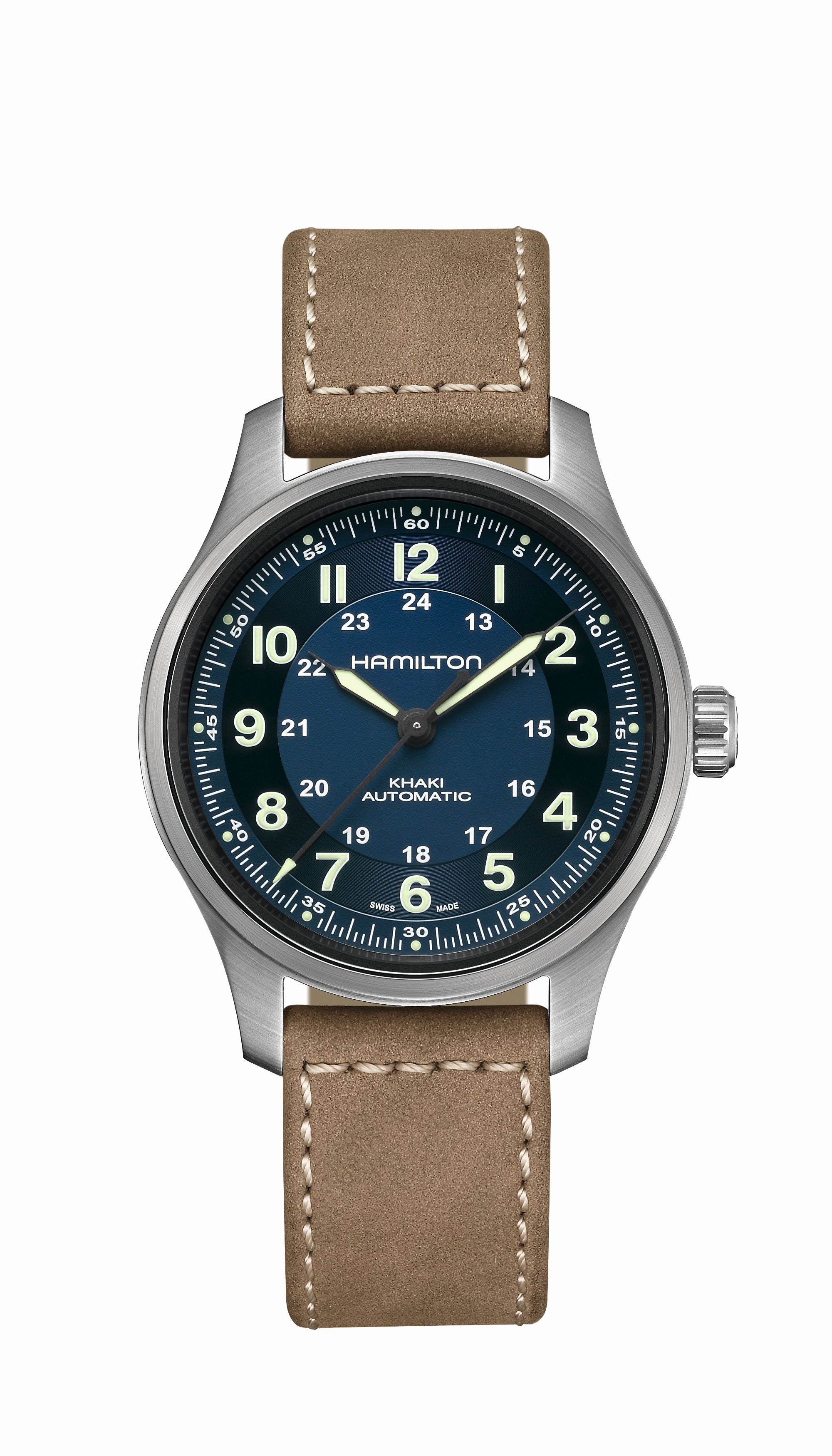 Hamilton - Khaki Field Titanium Auto 42mm - Titanium / Blu