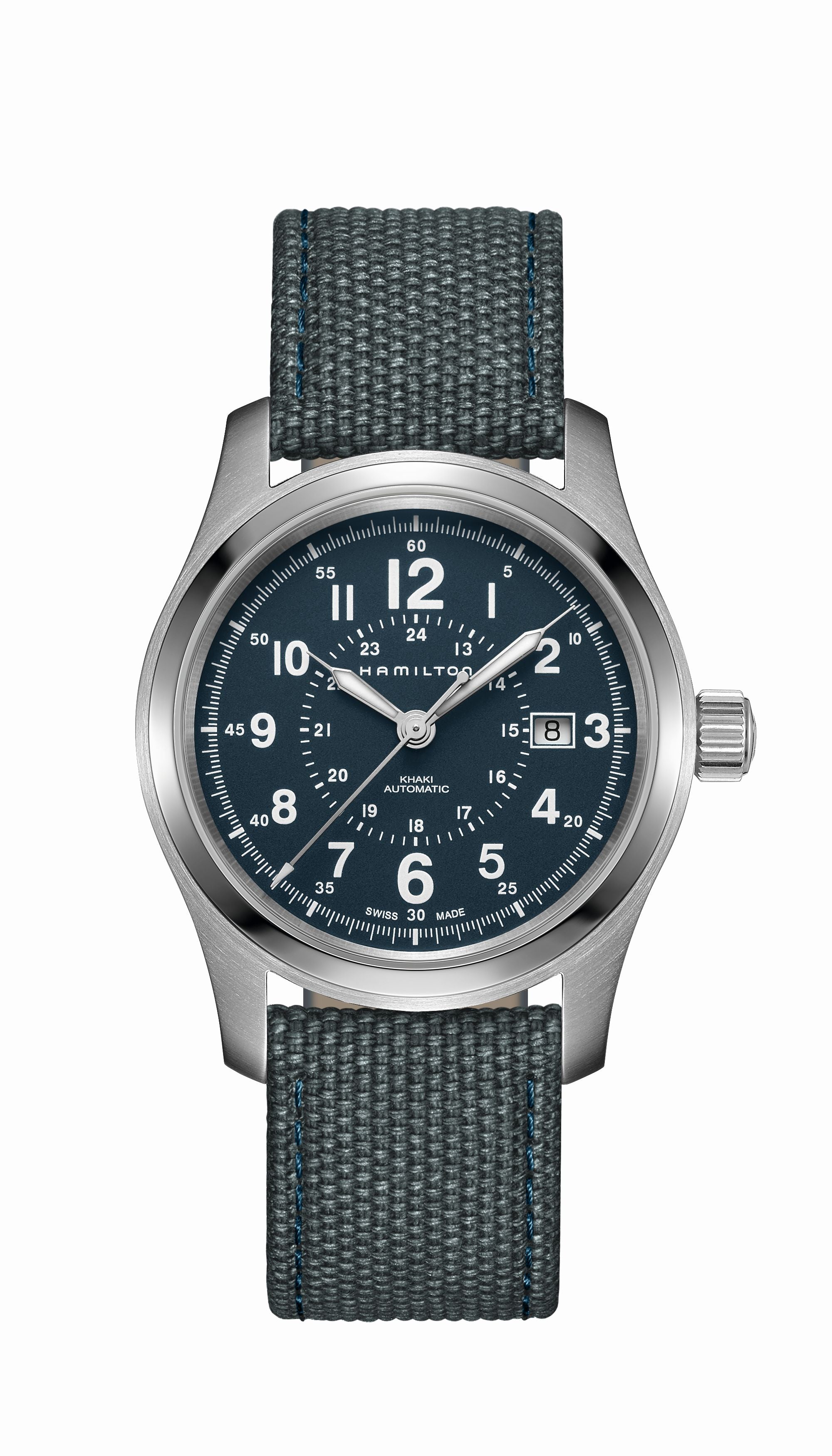 Hamilton - Khaki Field Auto 42mm Blue / Grey Canvas