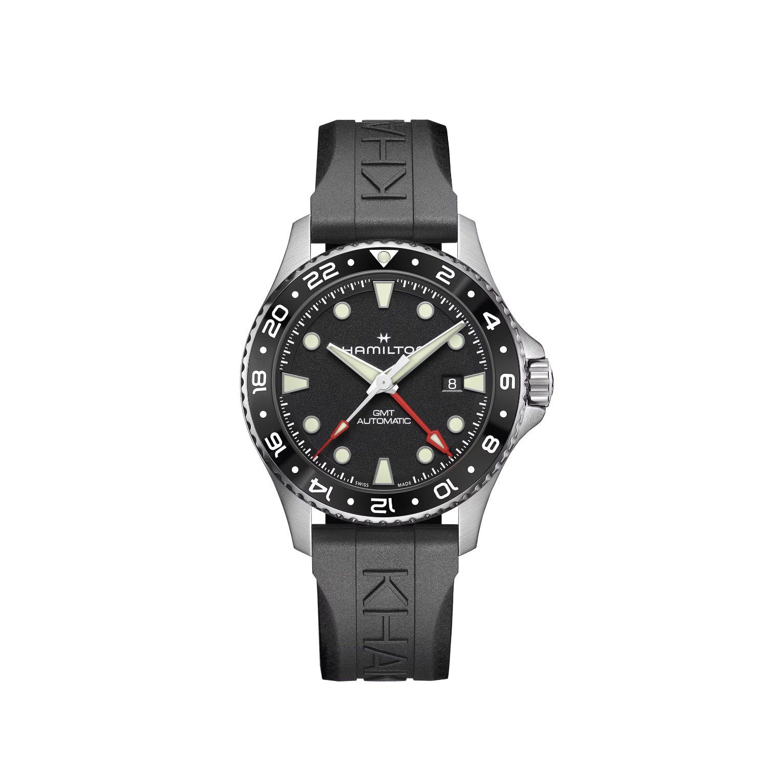 Hamilton - Orologio Khaki Navy Scuba Auto GMT 43mm Nero