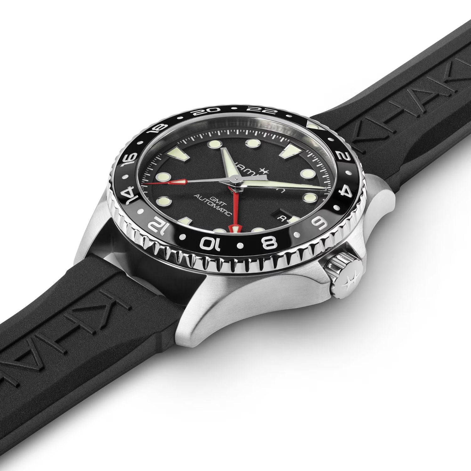 Hamilton - Orologio Khaki Navy Scuba Auto GMT 43mm Nero