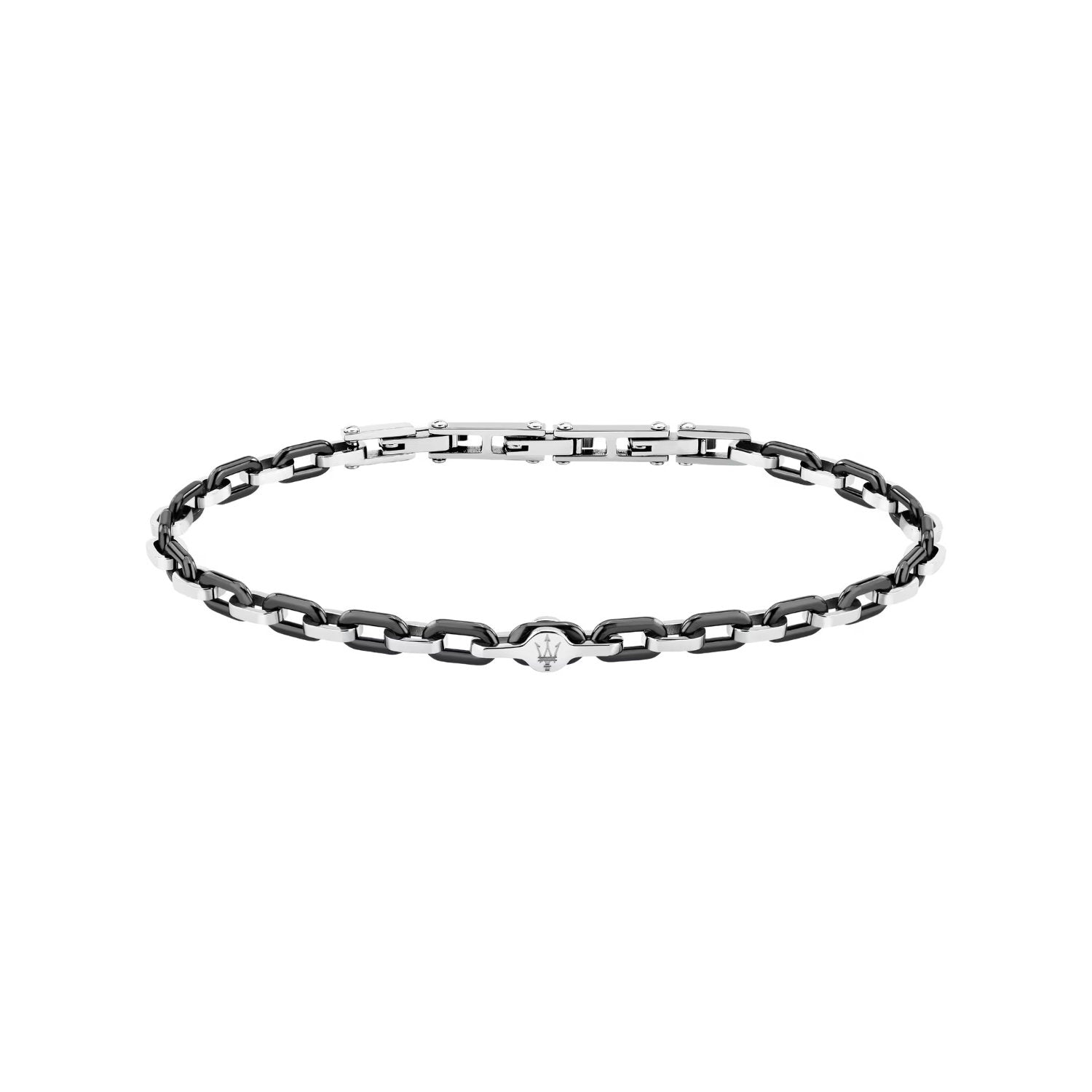 Maserati - Bracciale Ceramic Acciaio Nero