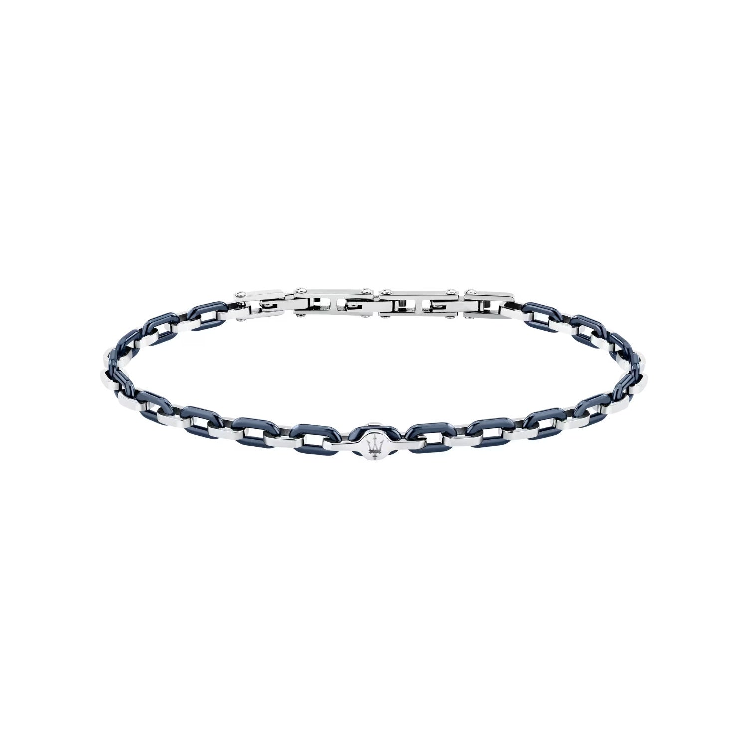 Maserati - Bracciale Ceramic Acciaio Blu