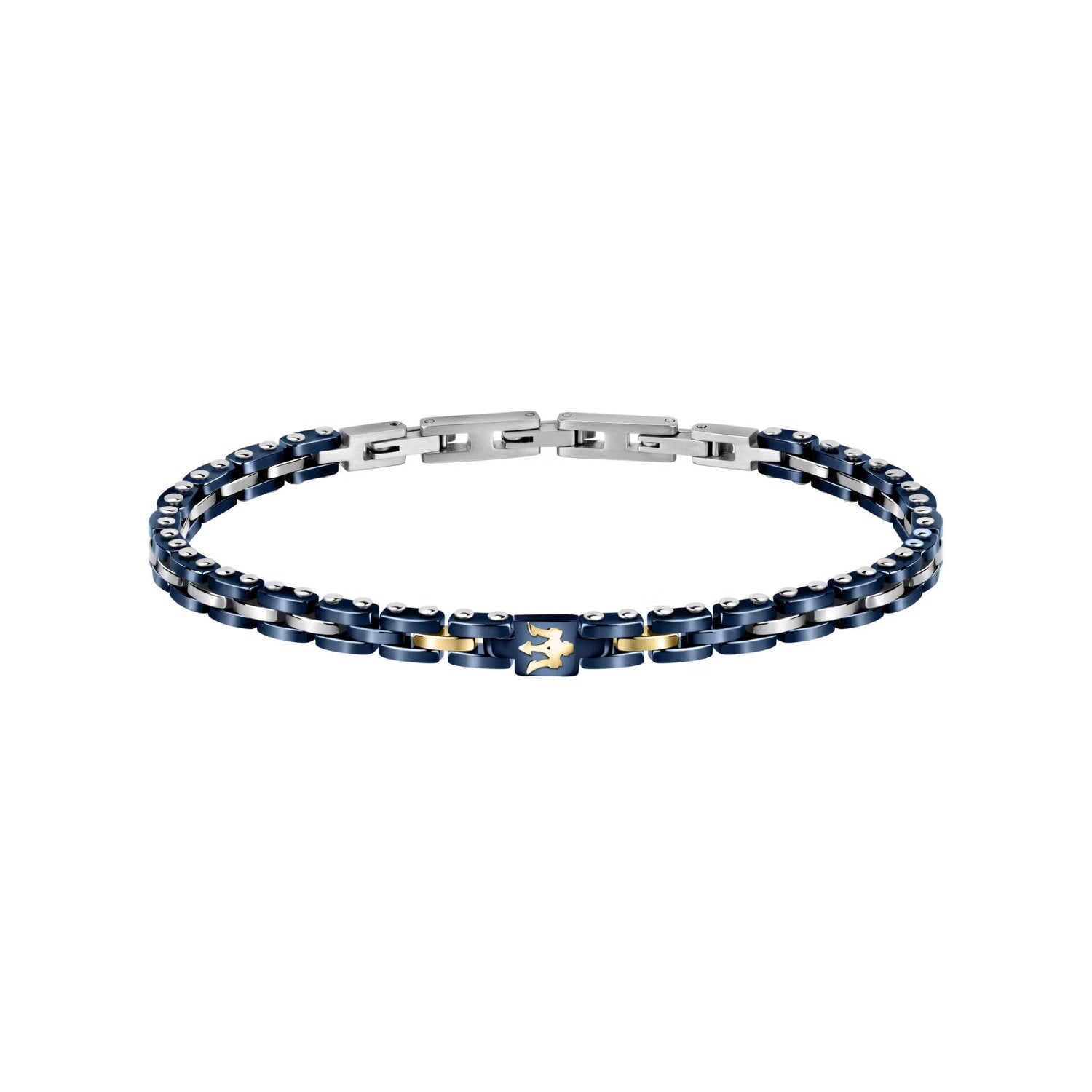 Maserati - Bracciale Ceramic Acciaio Blu
