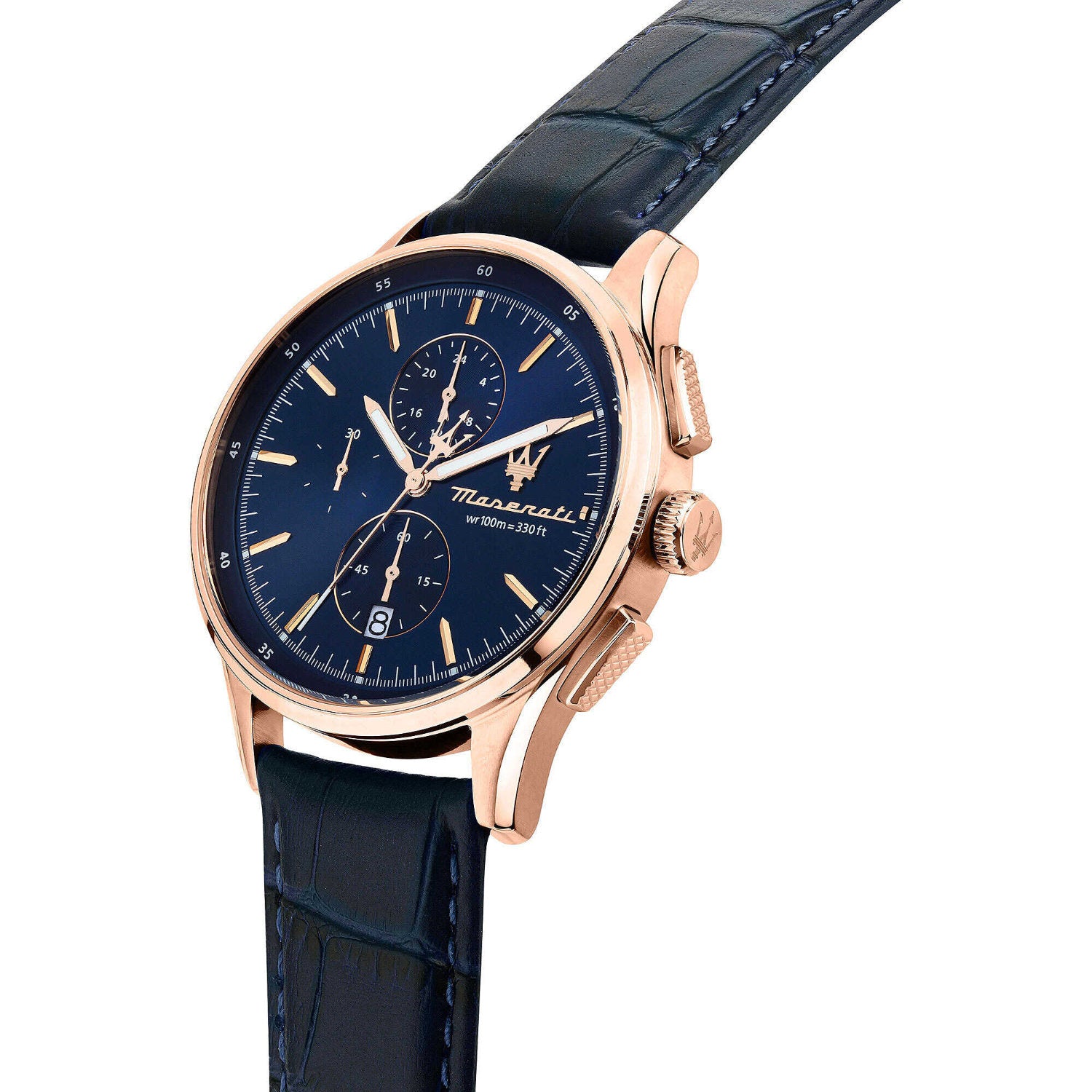 Maserati - Orologio Sorpasso 42mm Blue Pelle