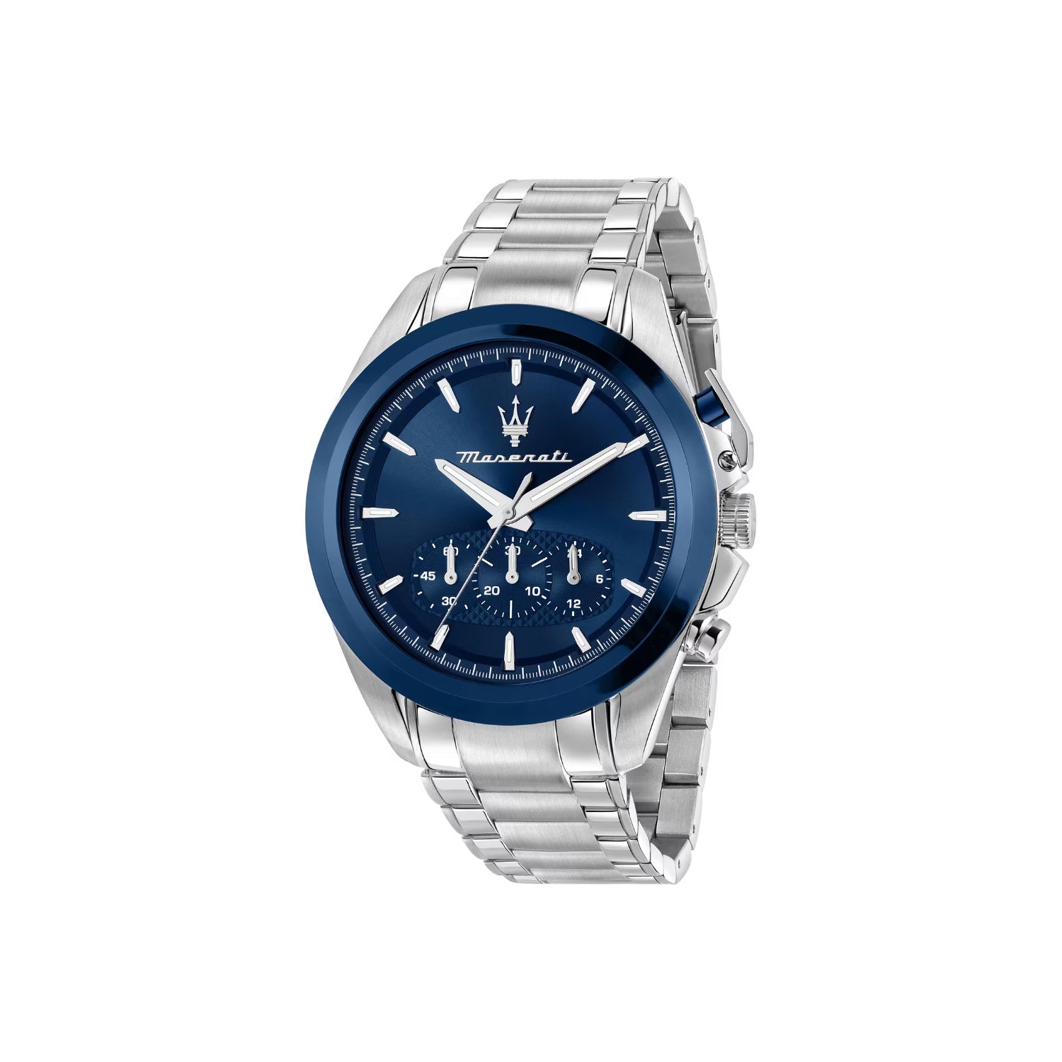 Maserati - Orologio Traguardo Crono 43mm Quarzo Blu Oceano