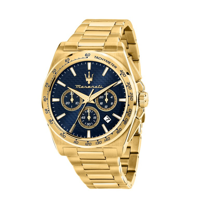 Maserati - Velocità 43mm Oro Blue Dial
