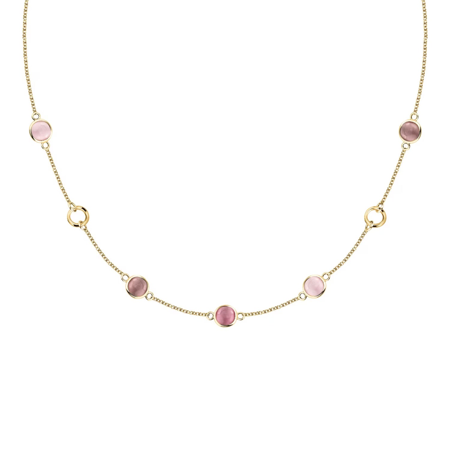 Morellato - Collana Venezia Argento dorato Cat Eye Rosa