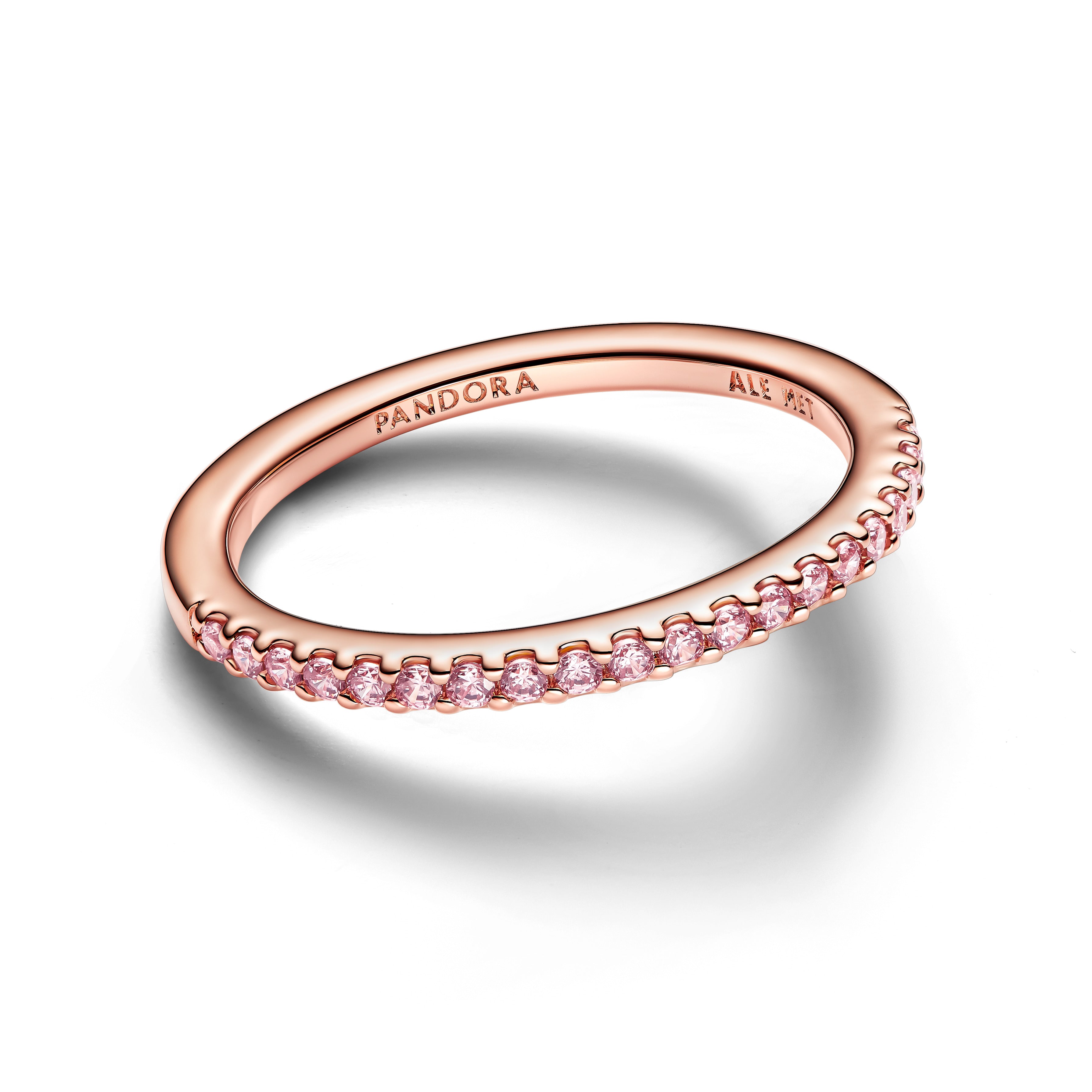 Pandora - Anello Pavè Fascia Sottile
