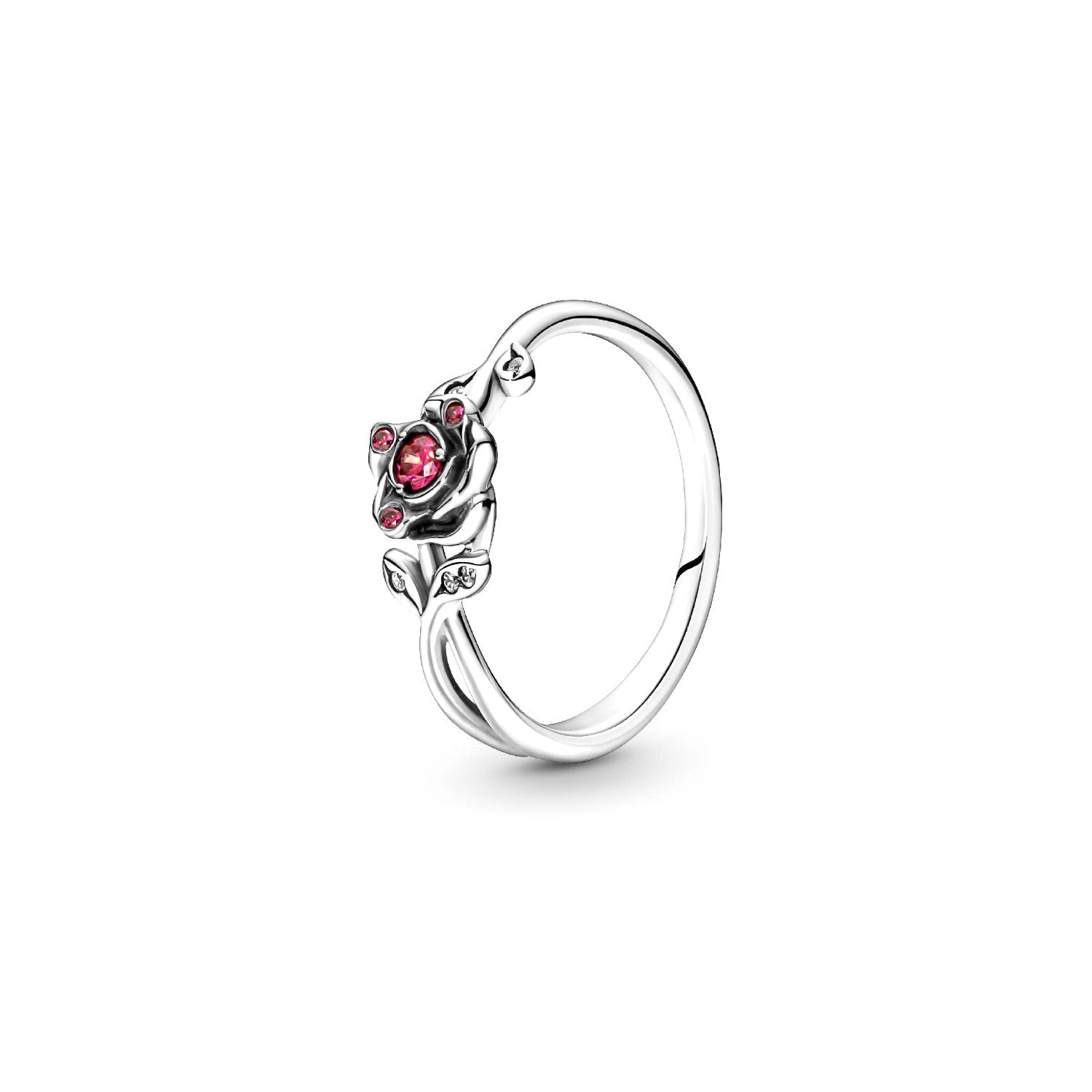 Pandora - Principesse Disney, Belle, Anello Rosa Incantata argento
