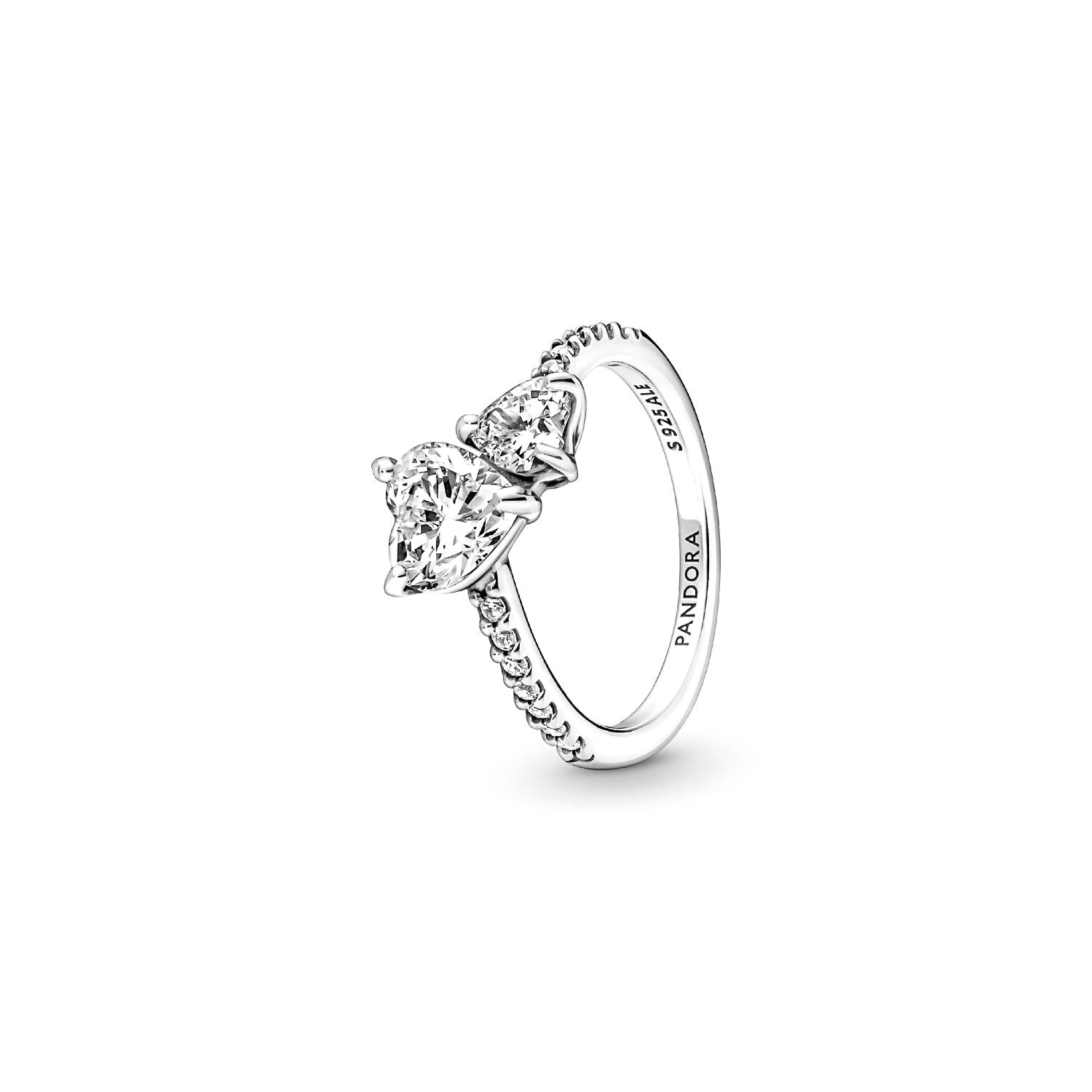 Pandora - Anello Unione di Cuori Argento