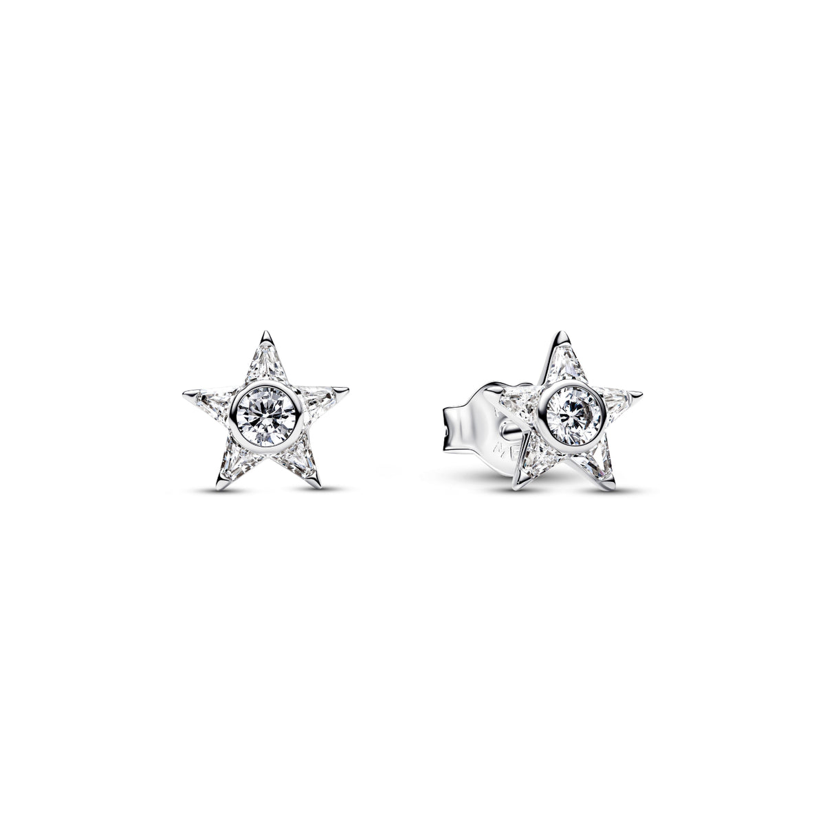 Orecchini Pandora a lobo Stella in argento