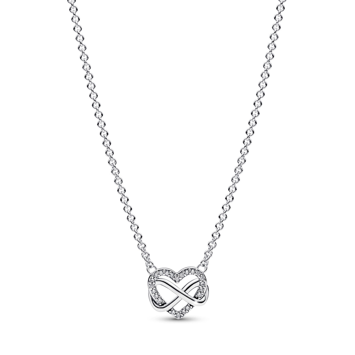 Collana Pandora cuore infinito in argento