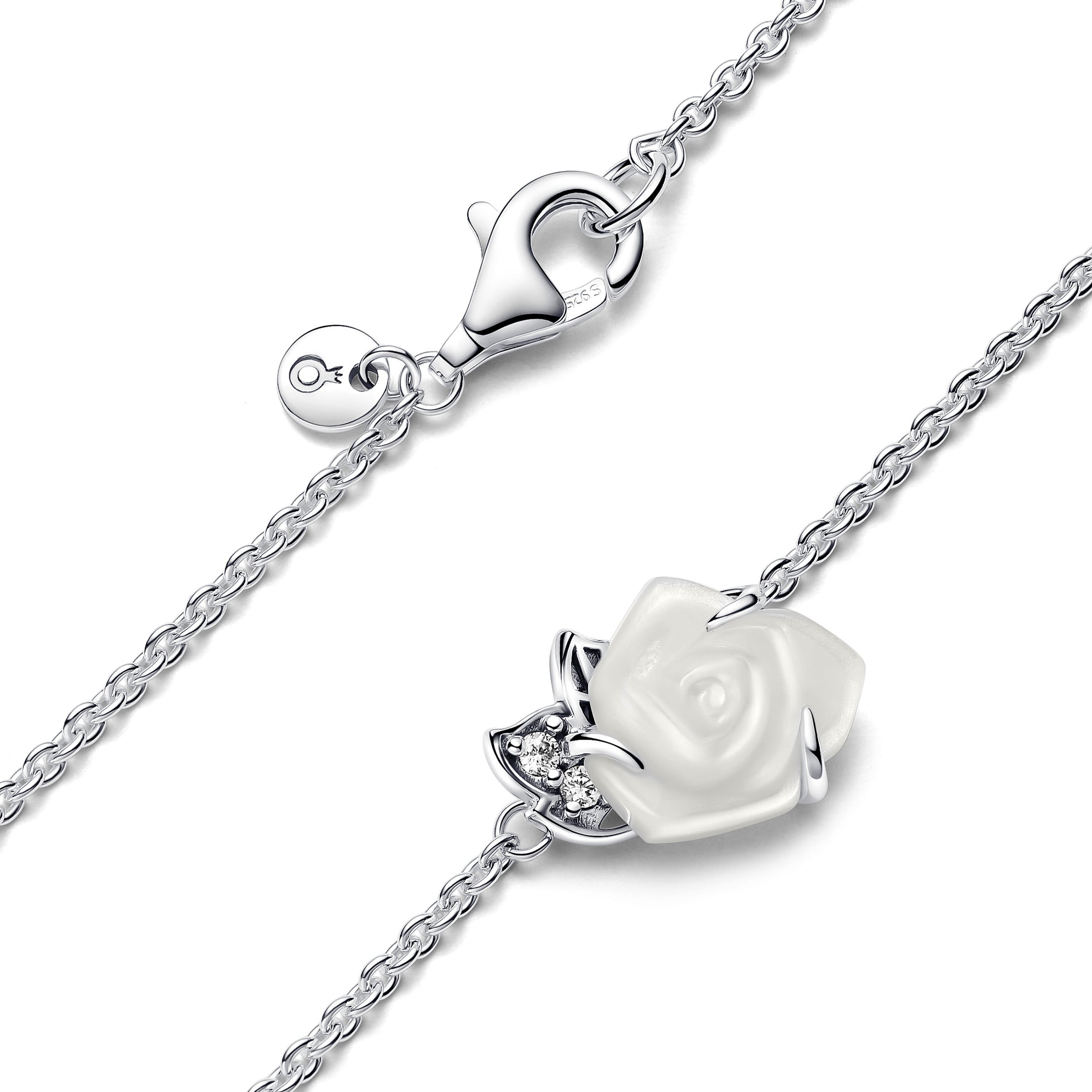 Collana Rosa Bianca