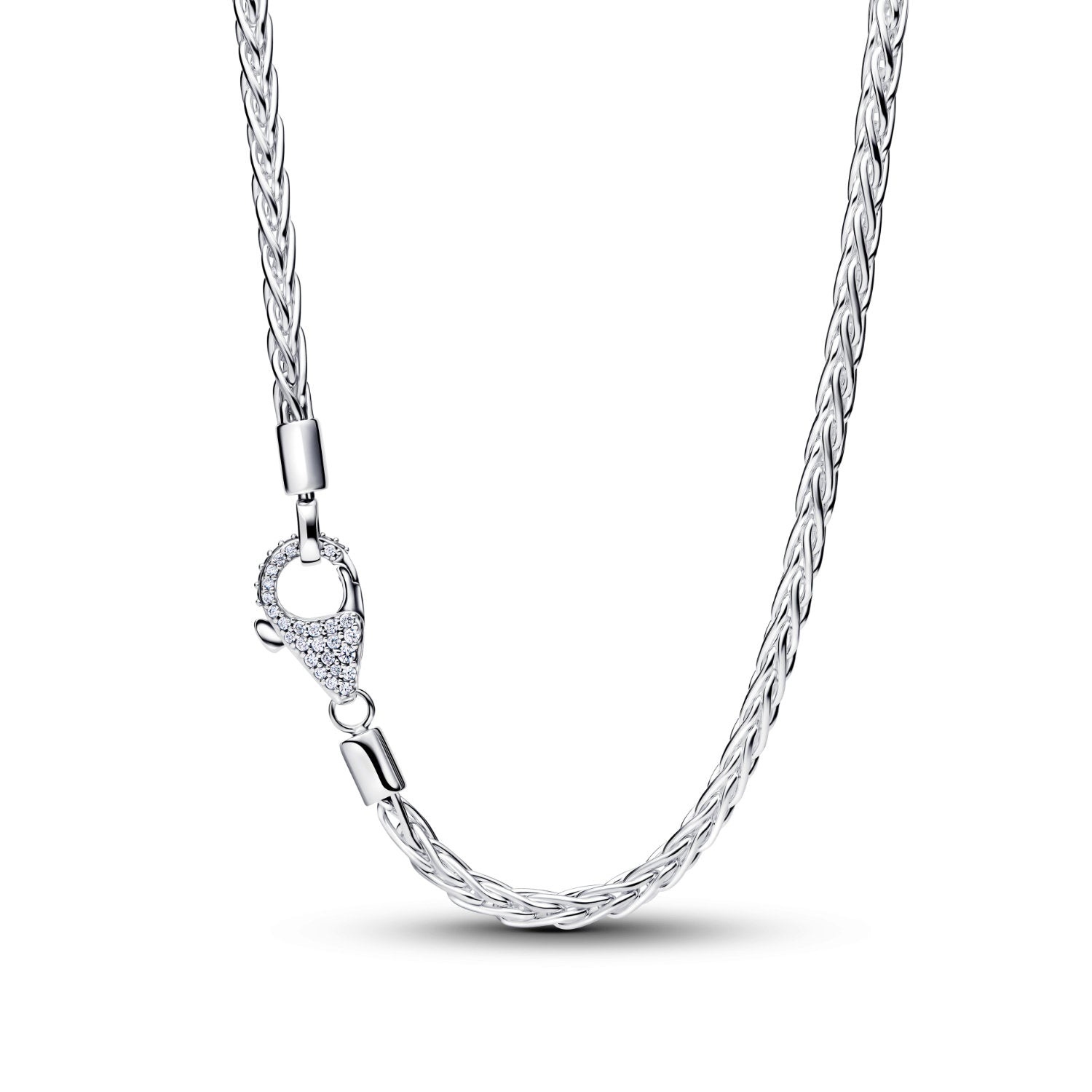 Pandora - Collana Maglia Coda di Volpe con Chiusura Pavè